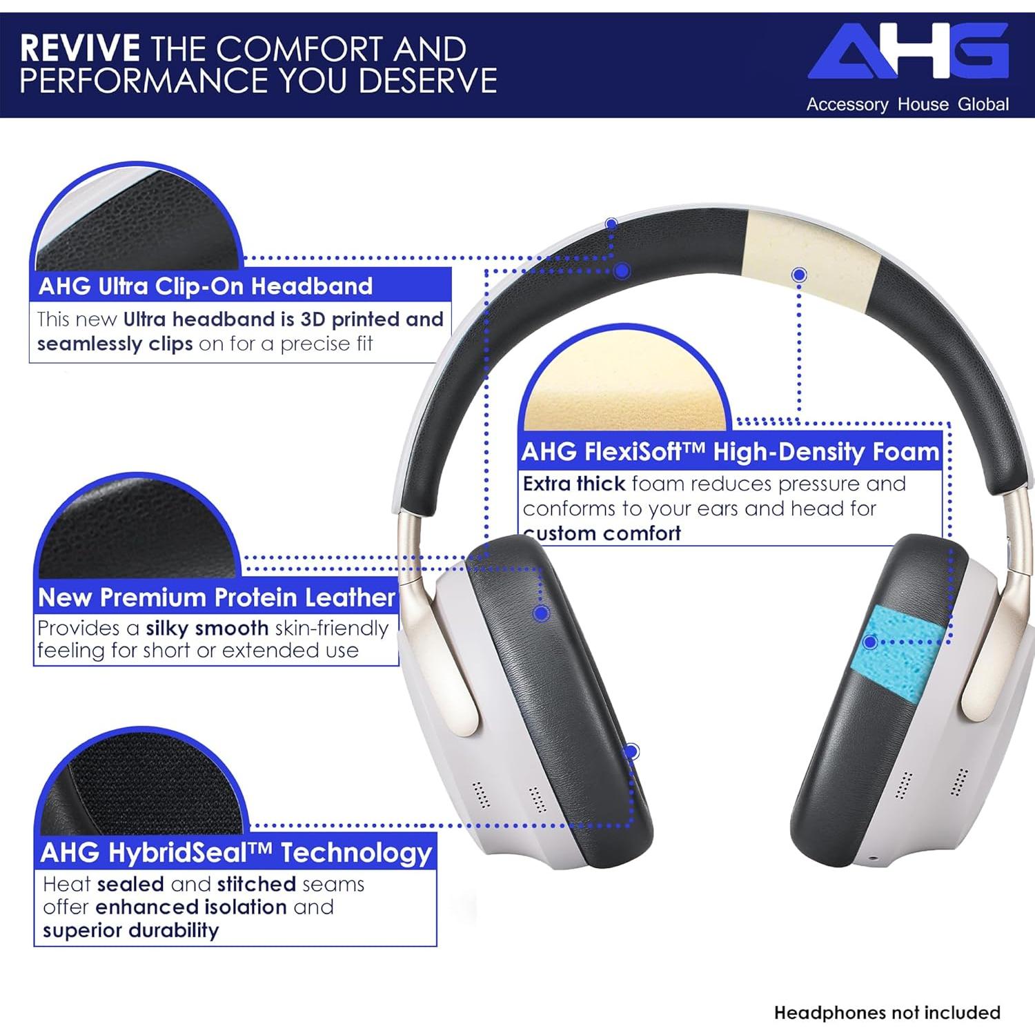 Kit de Reemplazo de Almohadillas Bose QC Ultra - AHG Negro