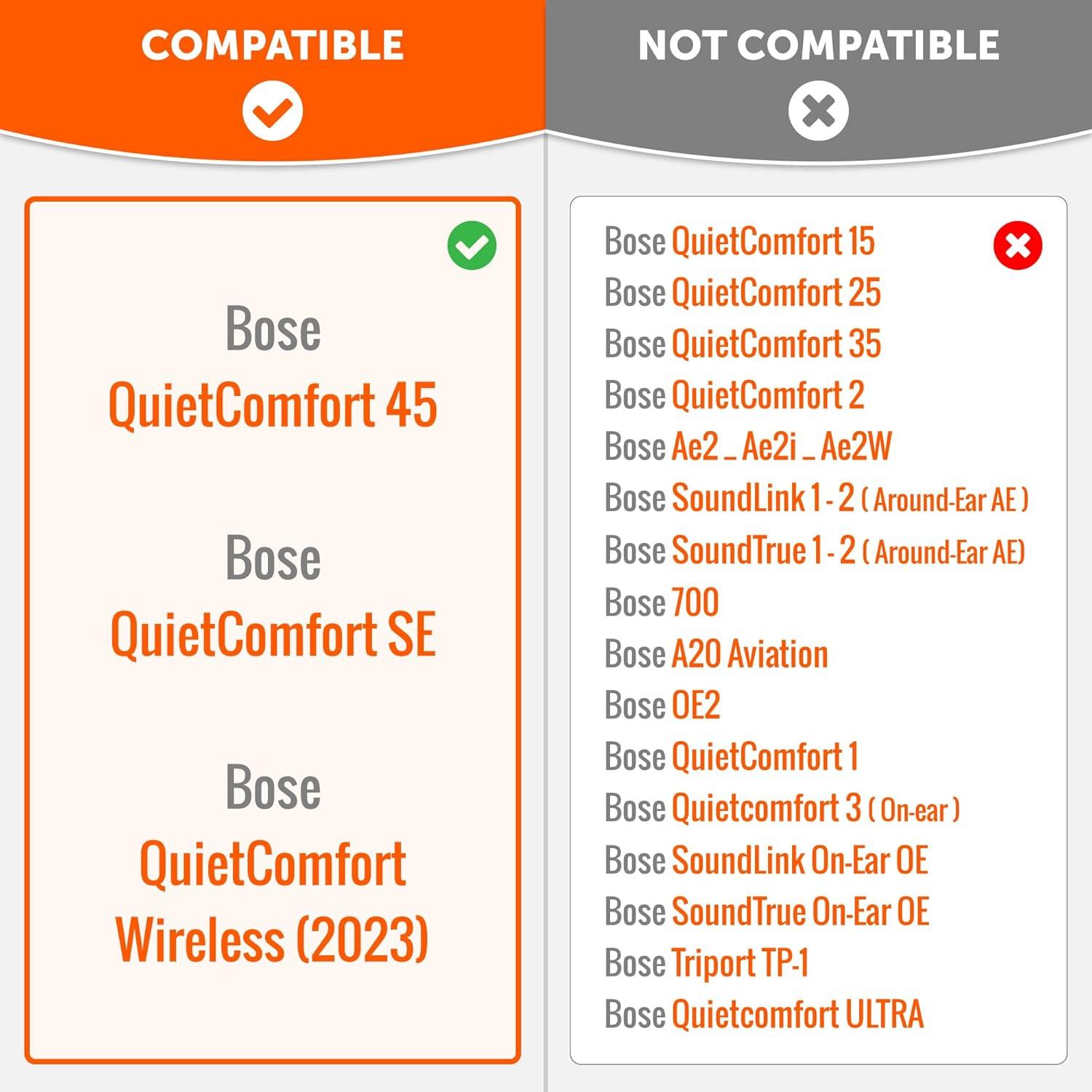 Almohadillas de Reemplazo Wicked Cushions para Bose QC45 - Gris Eclipse