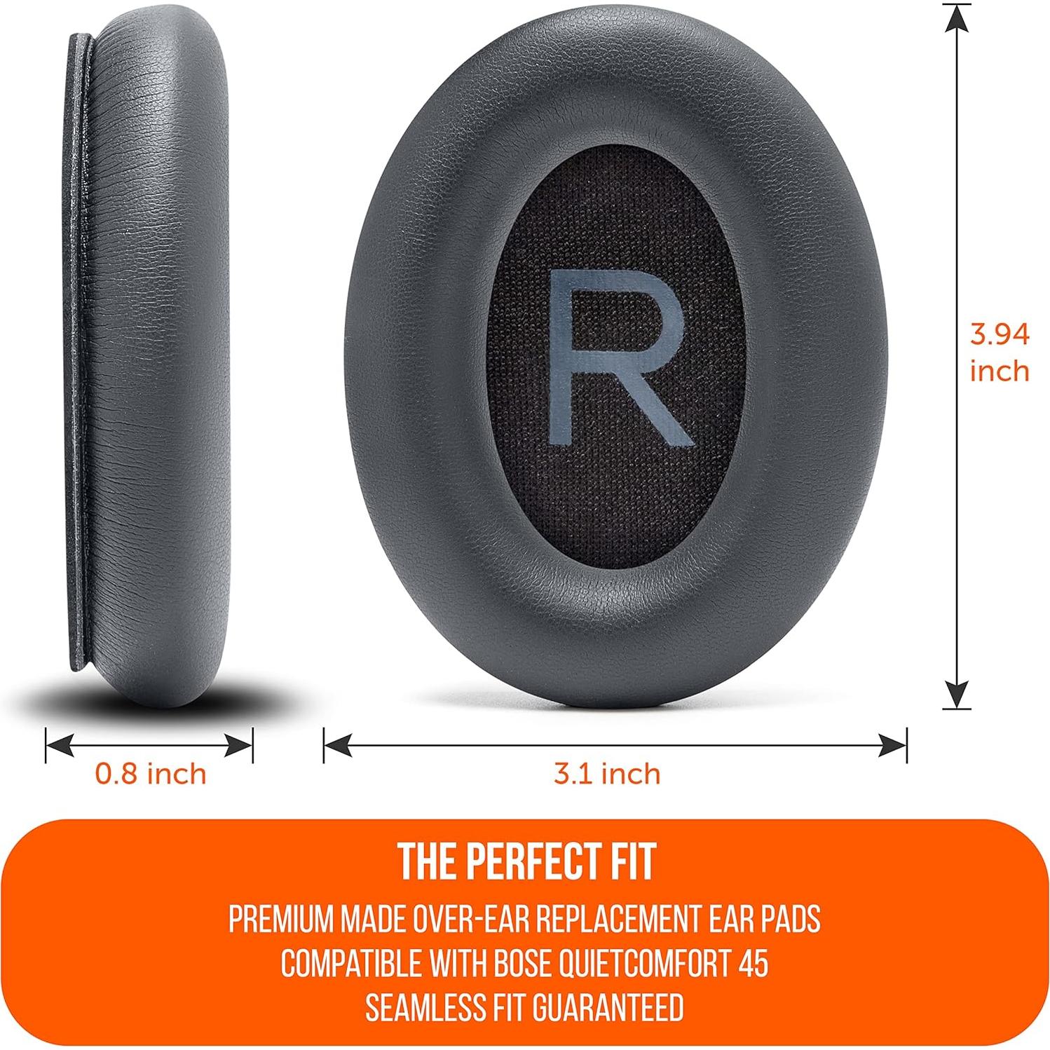 Almohadillas de Reemplazo Wicked Cushions para Bose QC45 - Gris Eclipse