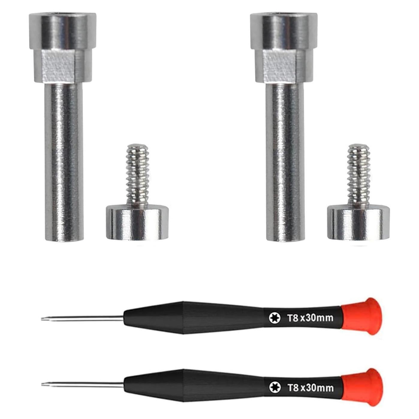 Tornillos de bisagra Fadmew para auriculares Bose QC35 II - Plata