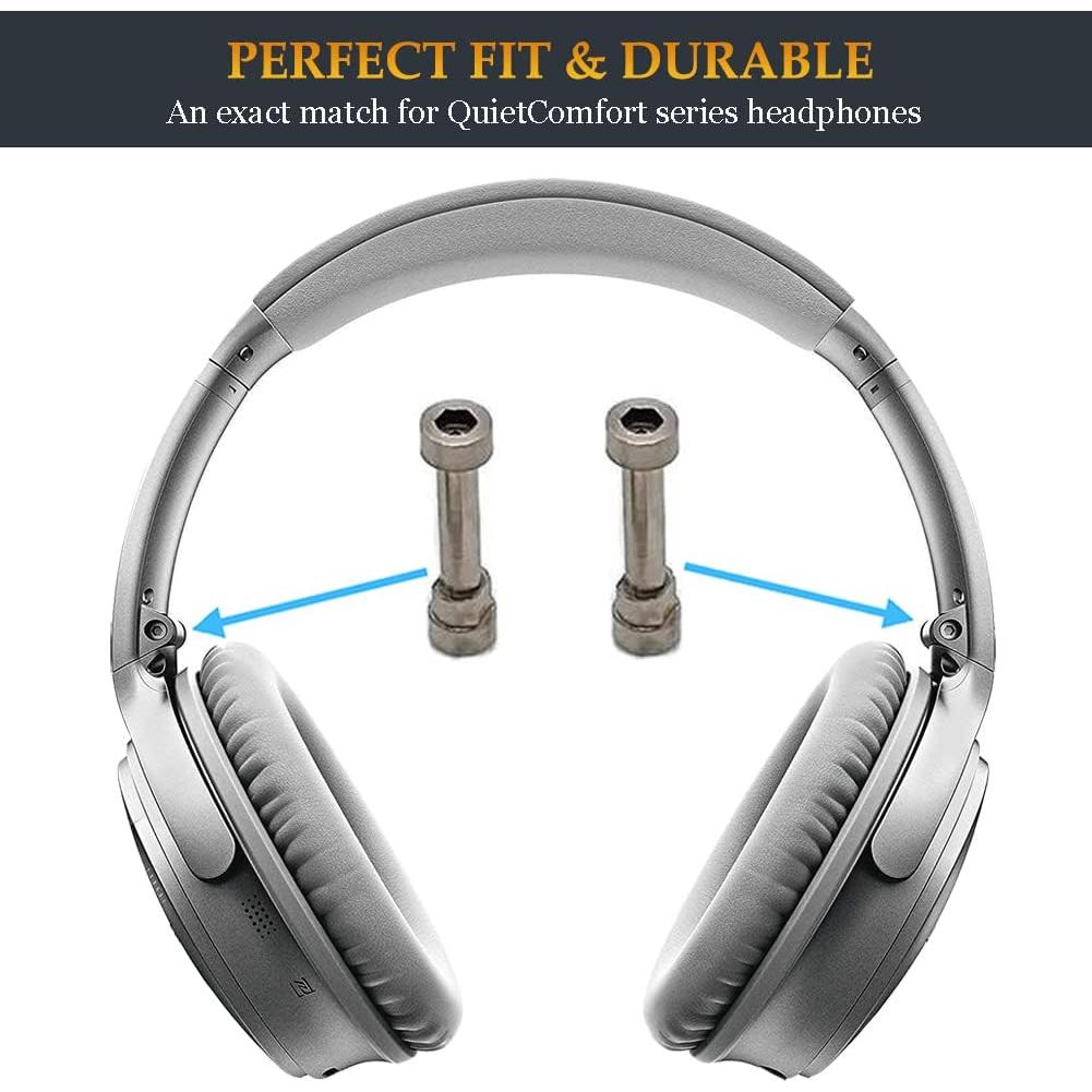Tornillos de bisagra Fadmew para auriculares Bose QC35 II - Plata