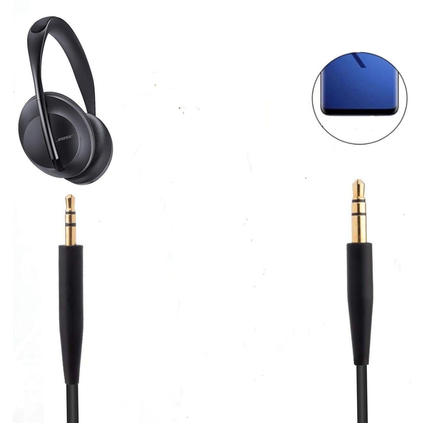 Cable Auxiliar 3.5mm a 2.5mm para Auriculares Bose NC700 QC35 QC45