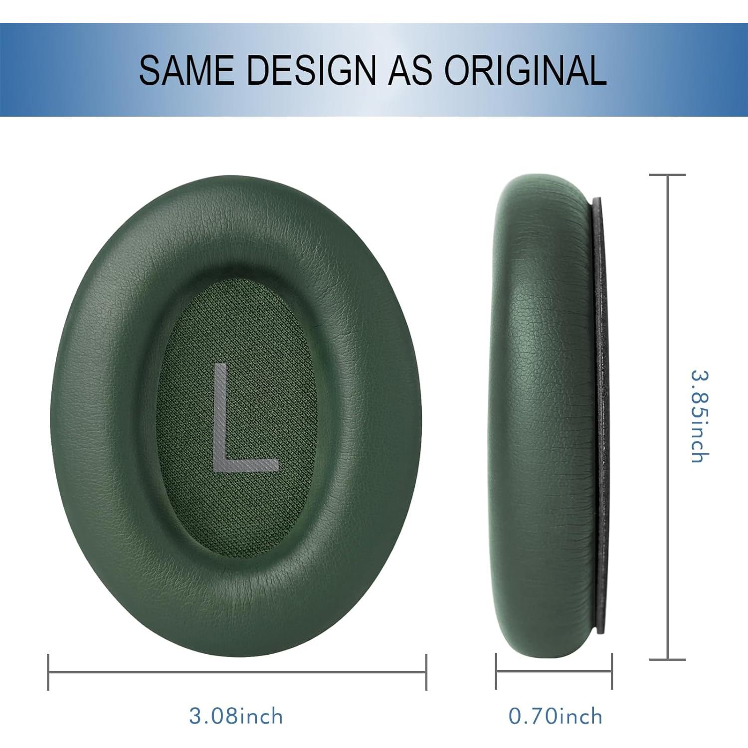 Almohadillas de Reemplazo GEVO para Bose QC45 y QC SE Verde