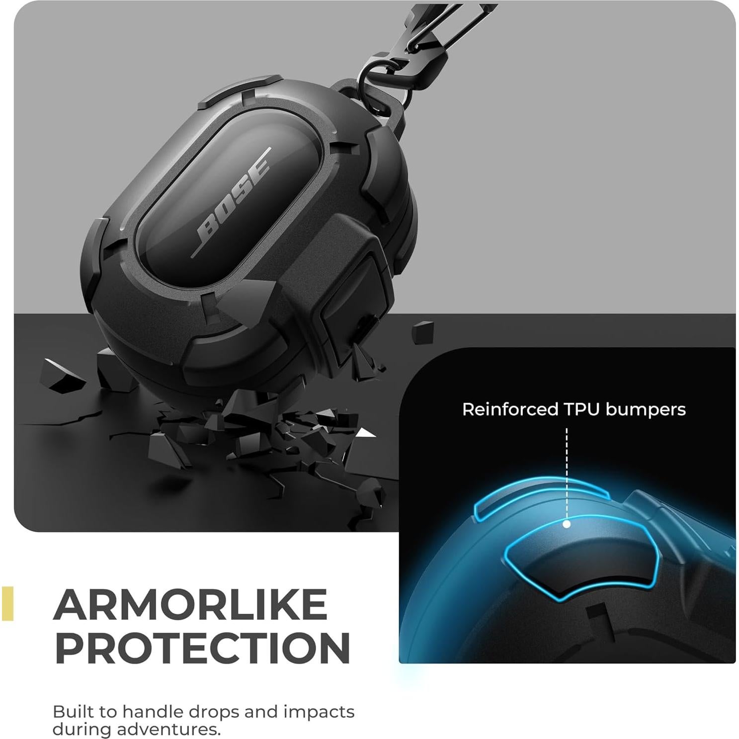 Estuche Protector Dexnor para Bose QuietComfort 2024 Negro