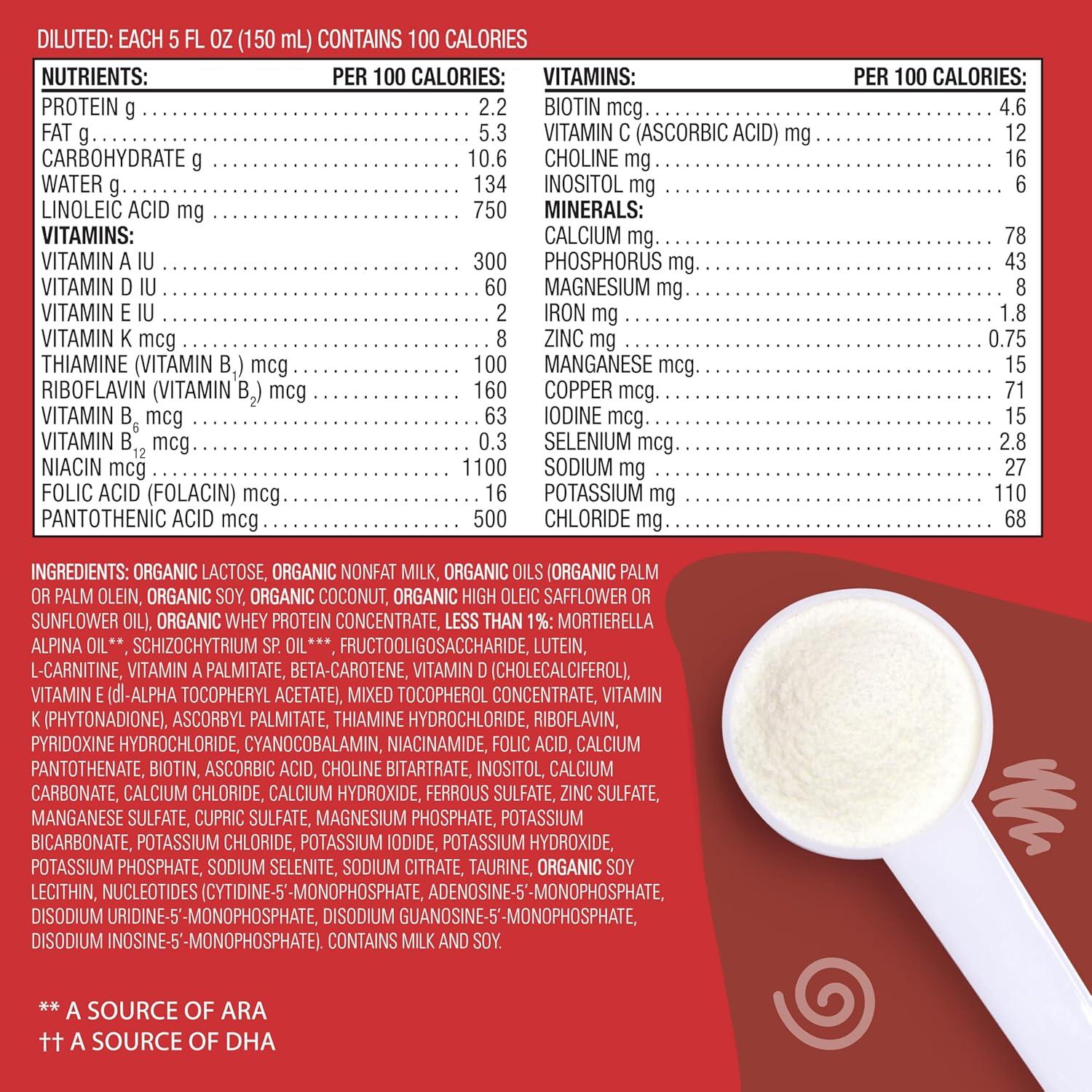 Fórmula Infantil Orgánica Earth's Best 595g con DHA y ARA
