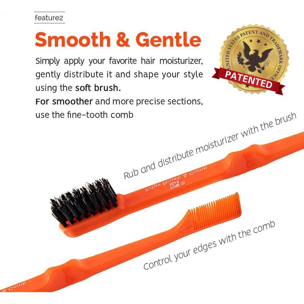 Cepillo y Peine de Bordes Doble Cara Beauty Town - 2 Piezas