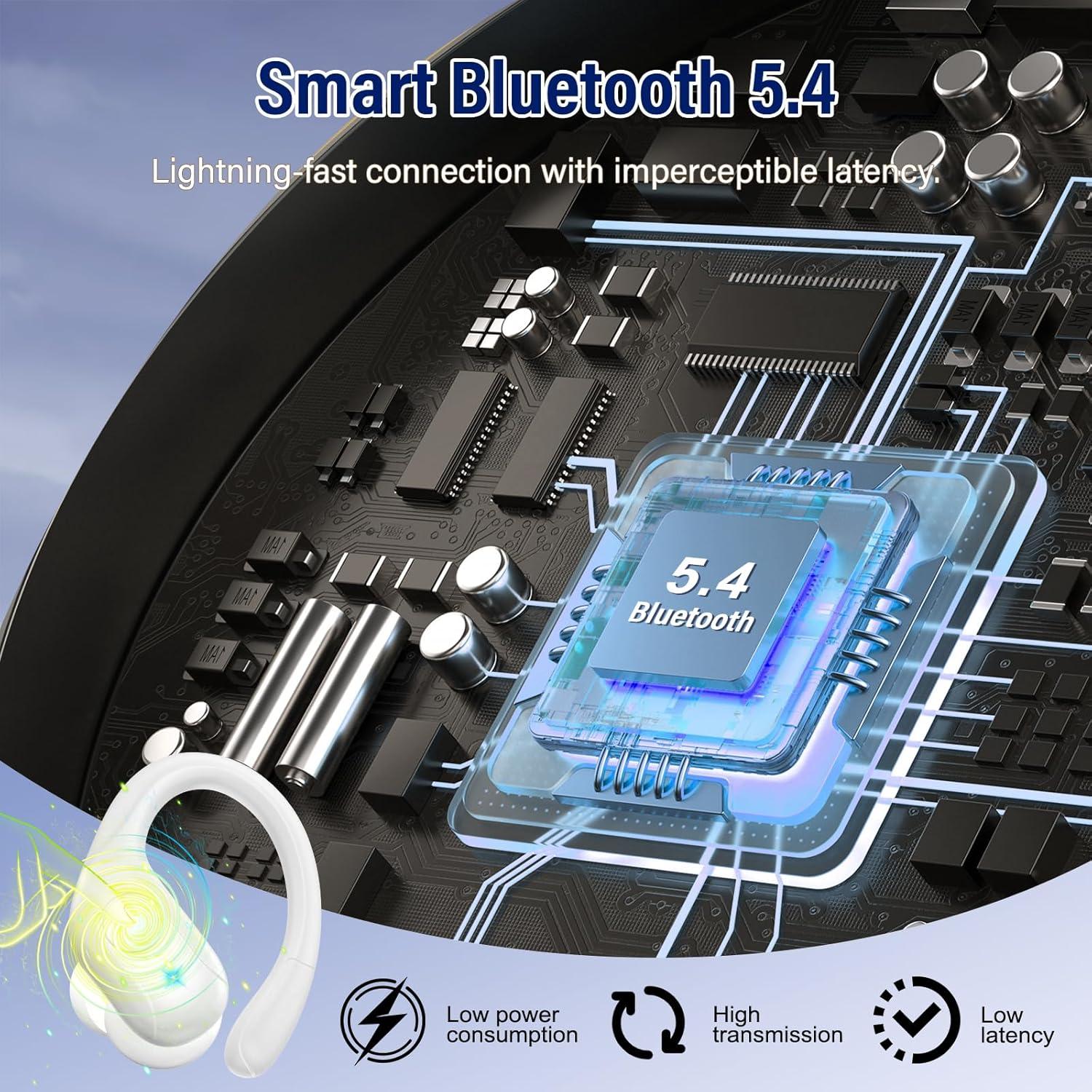 Auriculares Inalámbricos Bluetooth 5.4 BESING T12 75H Estéreo IP7