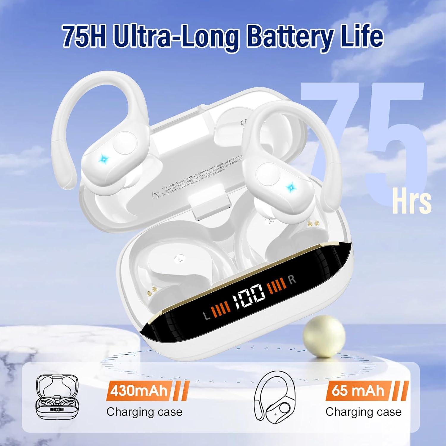 Auriculares Inalámbricos Bluetooth 5.4 BESING T12 75H Estéreo IP7