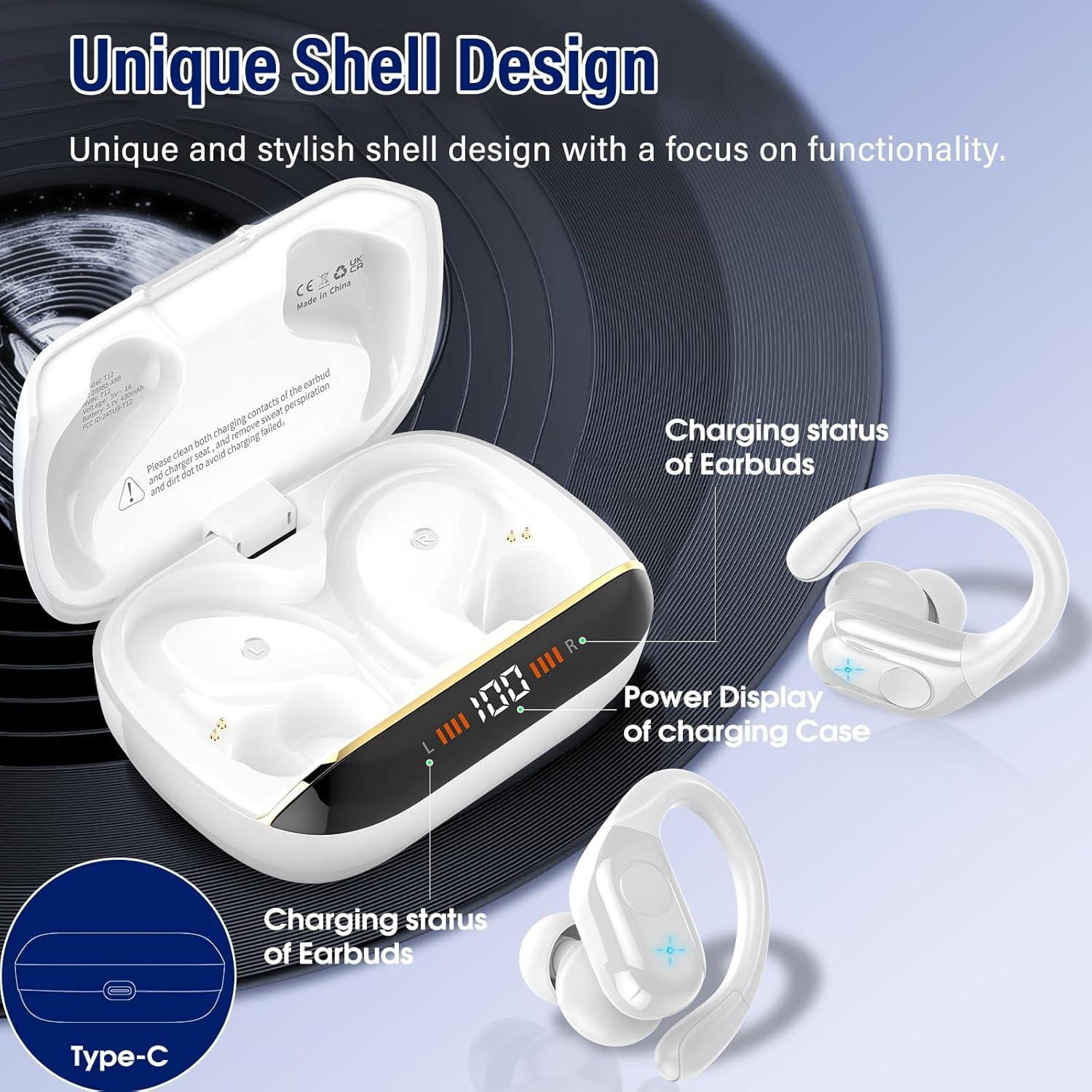 Auriculares Inalámbricos Bluetooth 5.4 BESING T12 75H Estéreo IP7