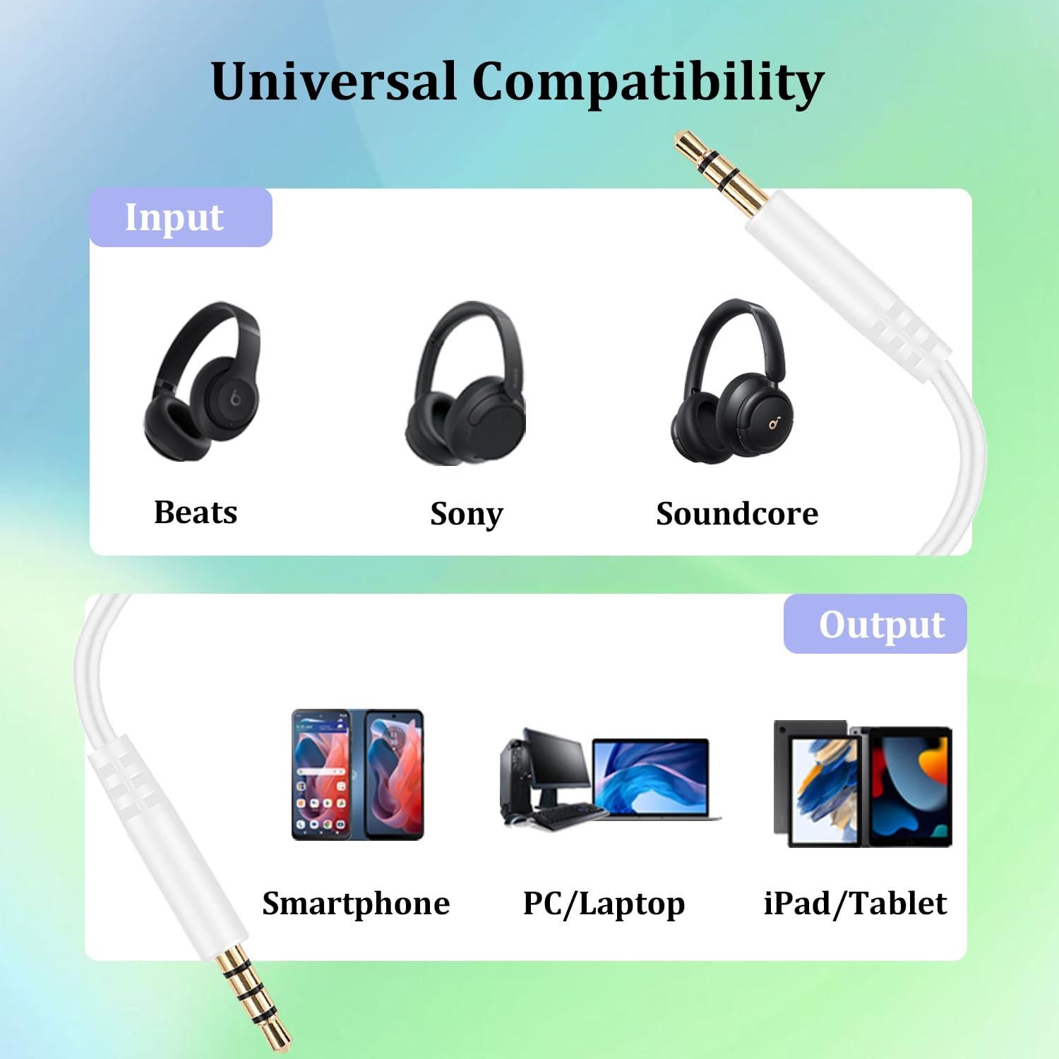 Cable de audio 3.5mm Beats Xintronics con micrófono y control
