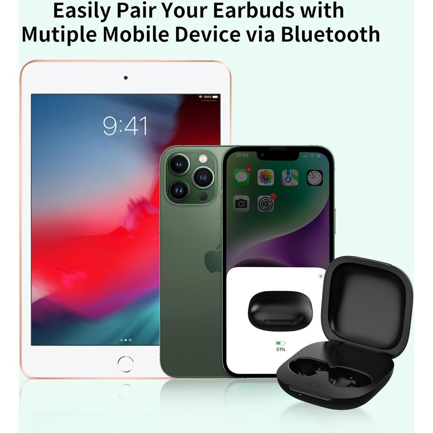 Estuche de Carga USB-C Donatof para Beats Fit Pro Negro