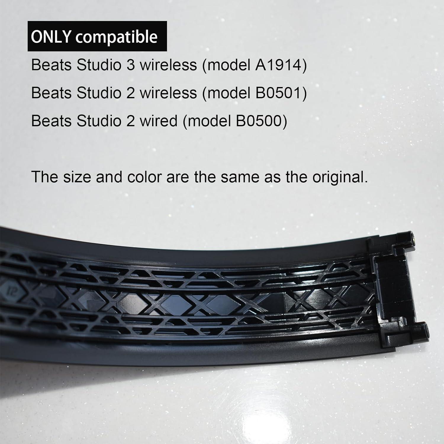 Banda de Repuesto YzccSX para Auriculares Beats Studio 3 - Negro Mate