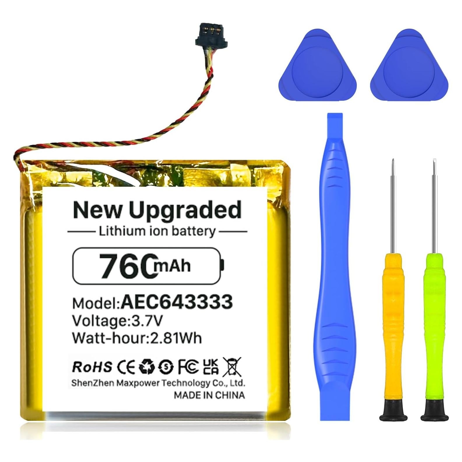 Batería de Reemplazo AEC643333 760mAh para Beats Studio