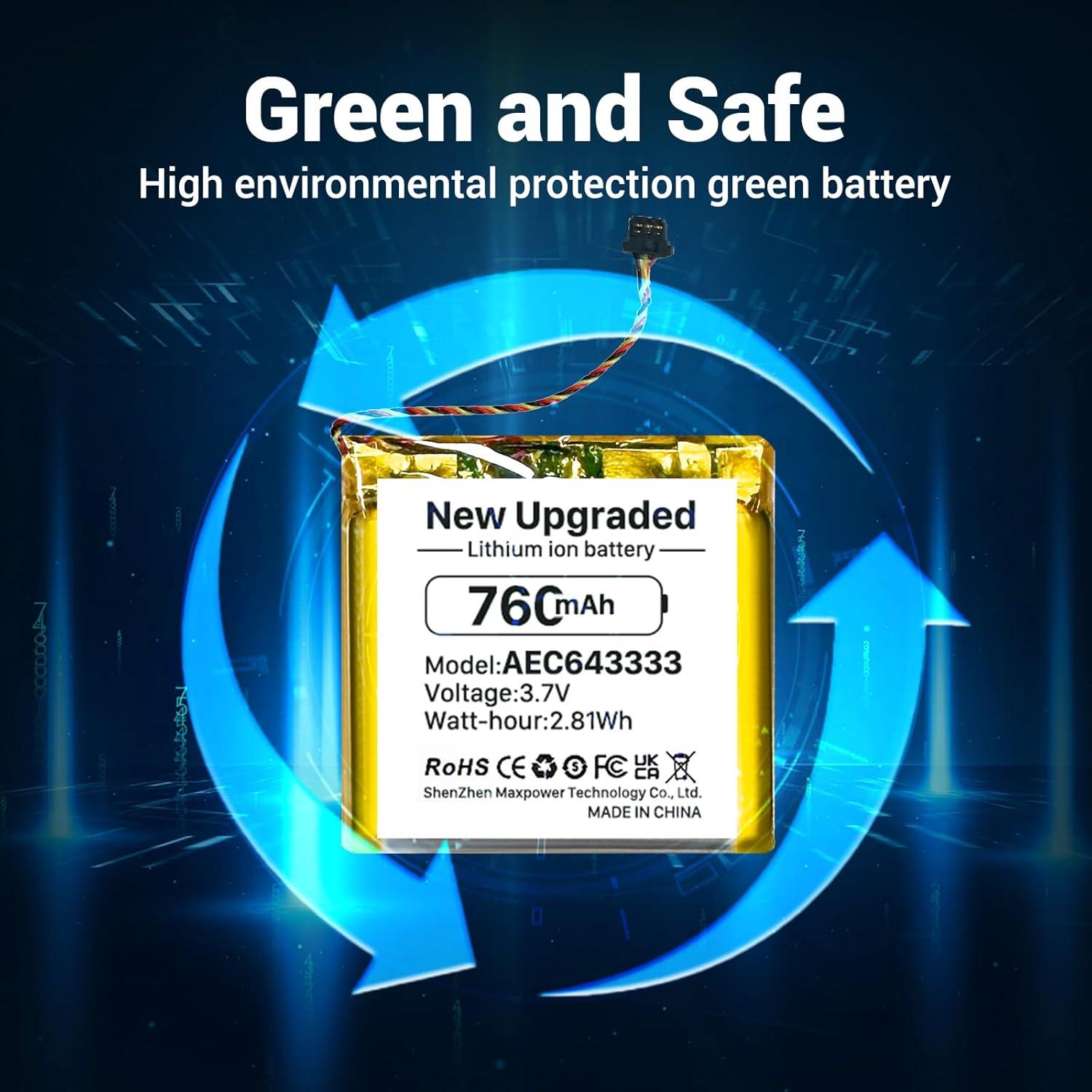 Batería de Reemplazo AEC643333 760mAh para Beats Studio