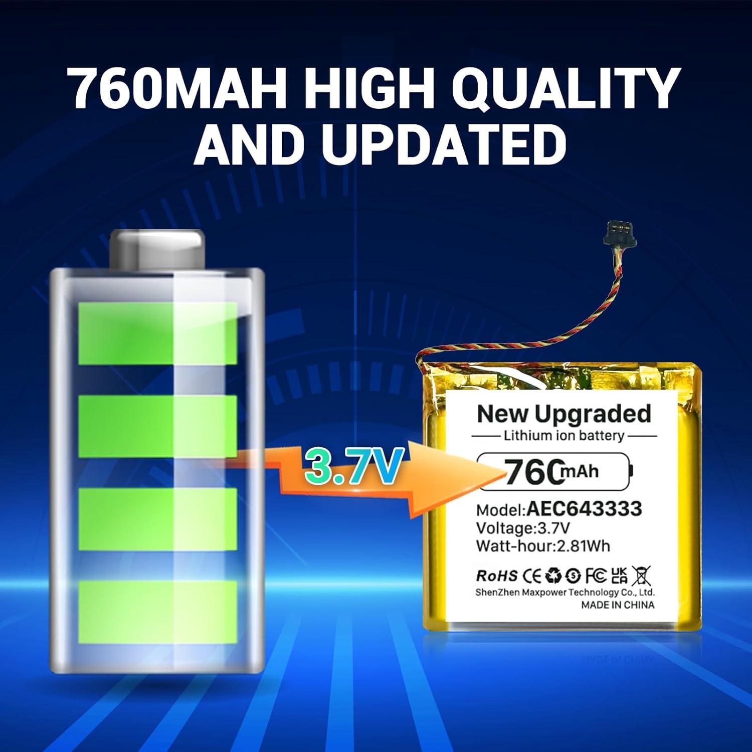 Batería de Reemplazo AEC643333 760mAh para Beats Studio