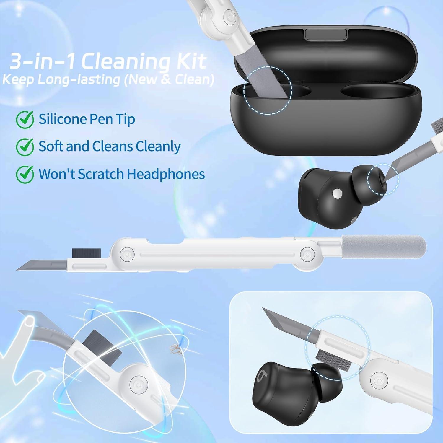 Funda de bloqueo Ekoonpft para Beats Solo Buds 2024 con kit de limpieza