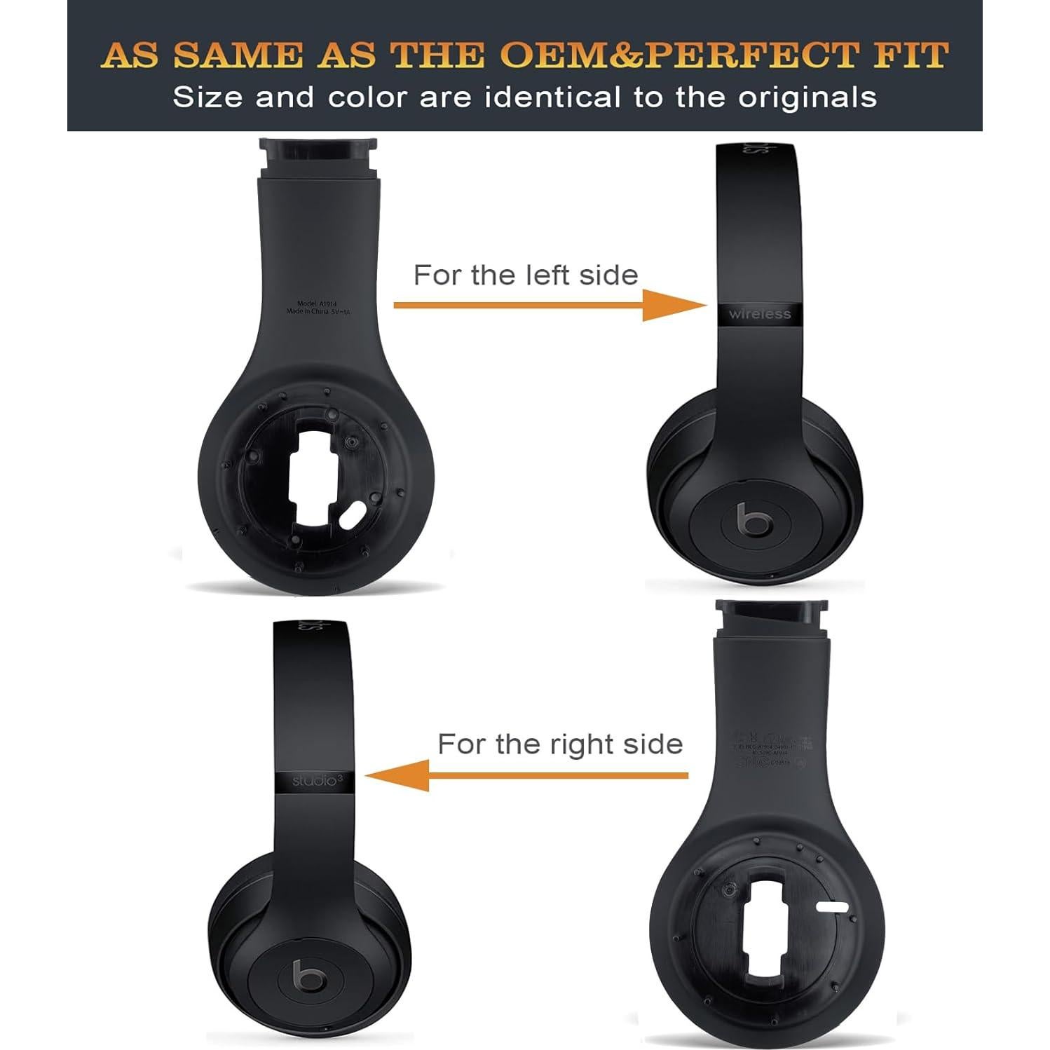Panel Interior Reemplazo Fadmew para Auriculares Beats Studio 3