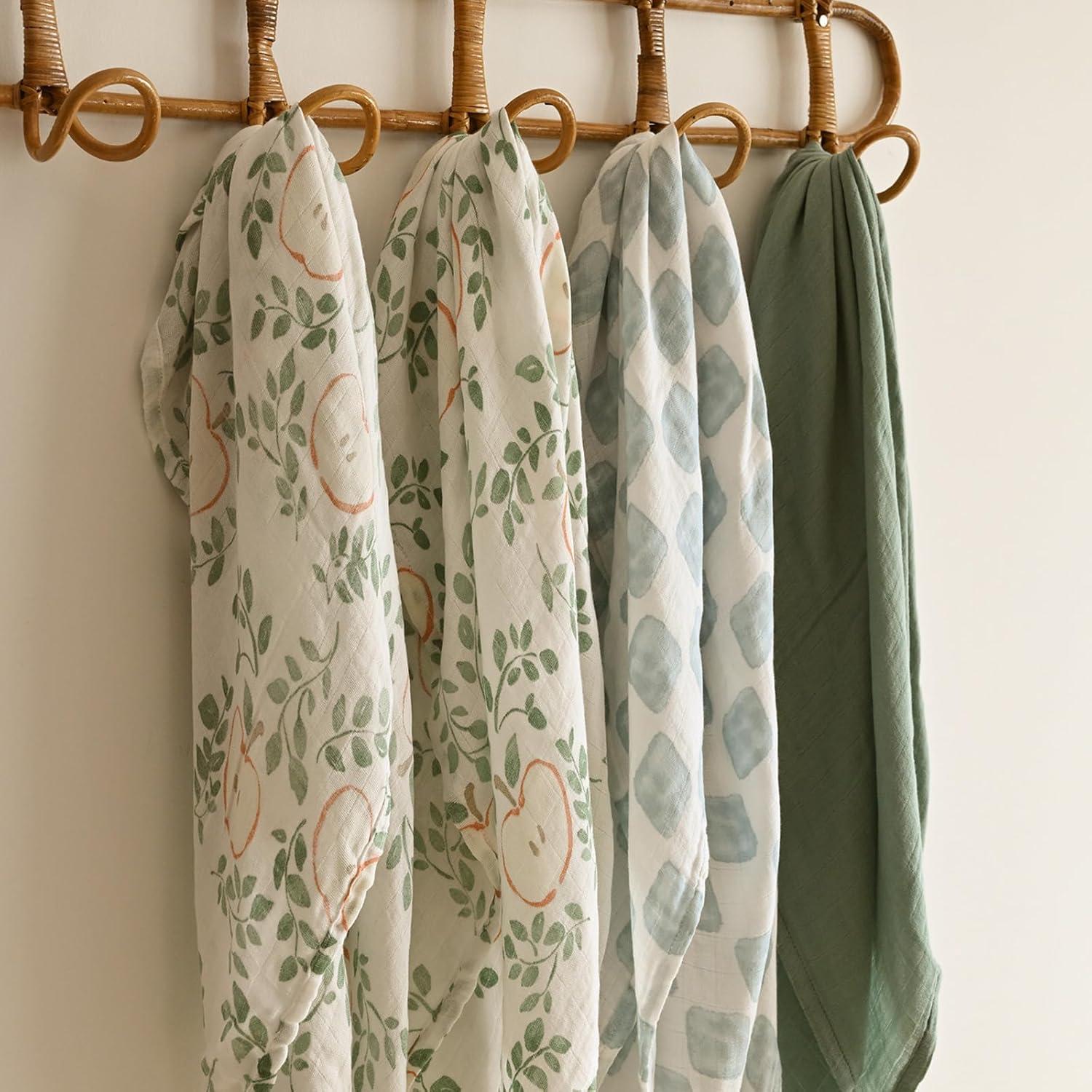 Mantas de Muselina GLLQUEN BABY 4-Pack 89x102cm Transpirables