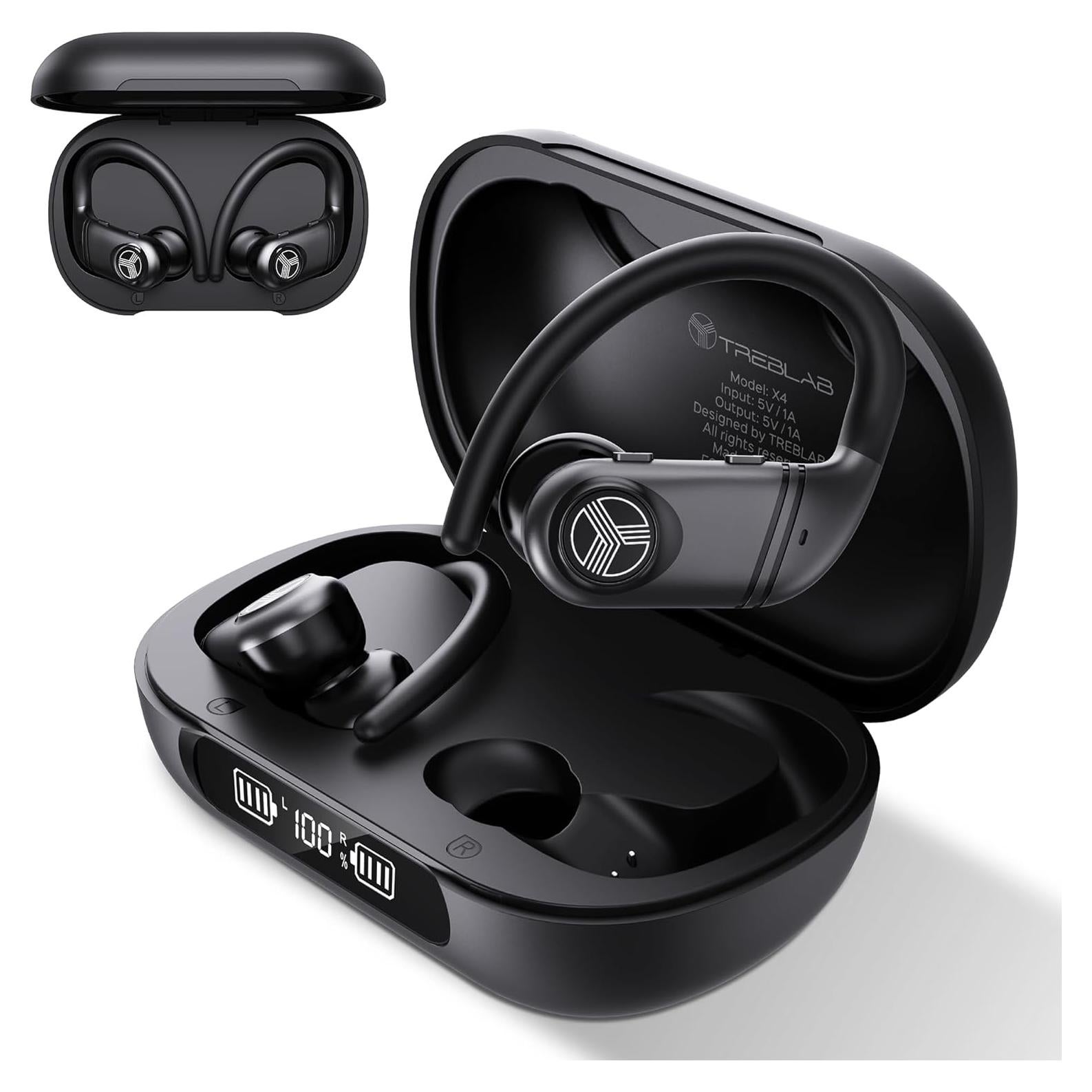 Auriculares Inalámbricos TREBLAB X4 con Ganchos - 253 Horas Batería