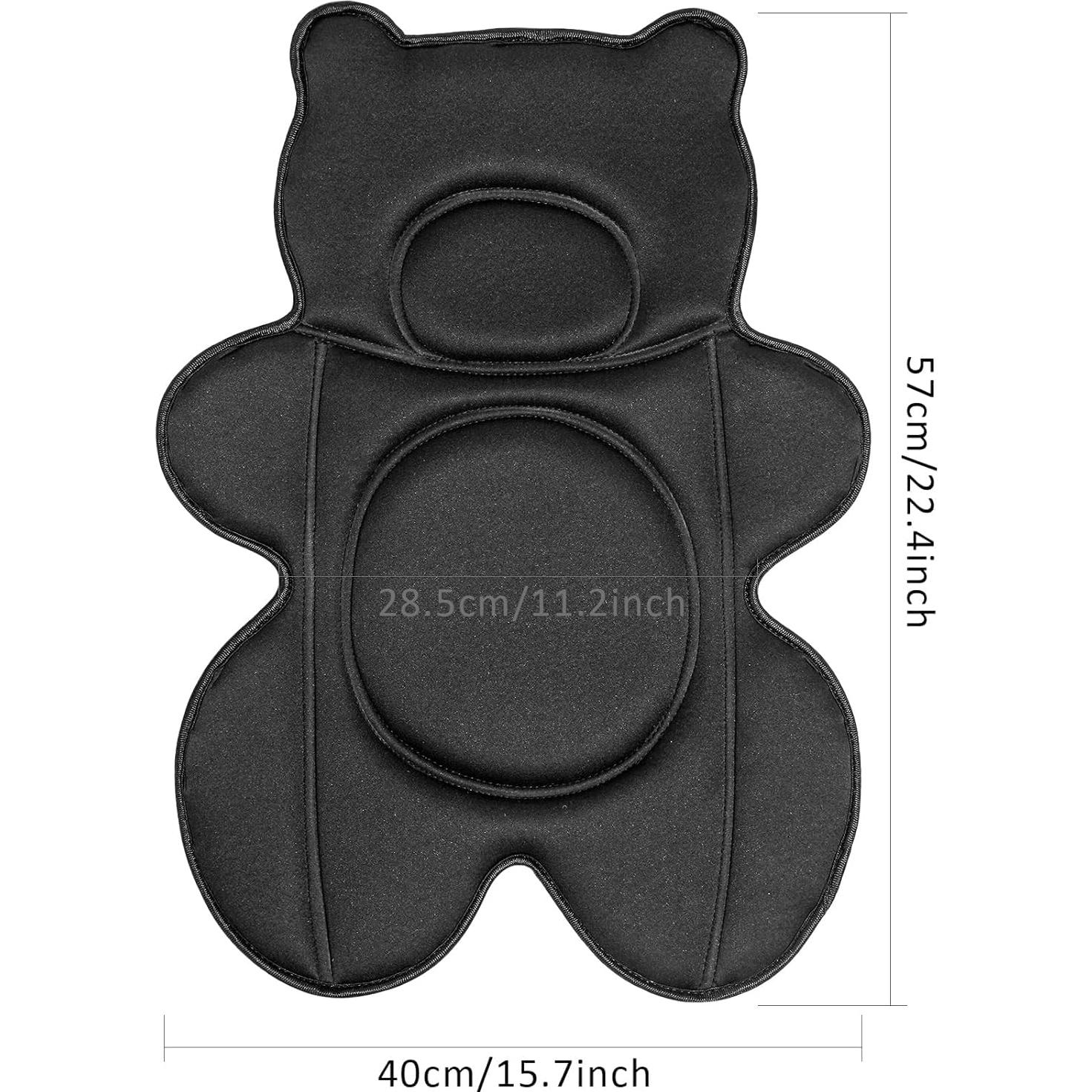 Cojín de Baño para Bebés Ihaapsi Negro 56x40 cm Antideslizante