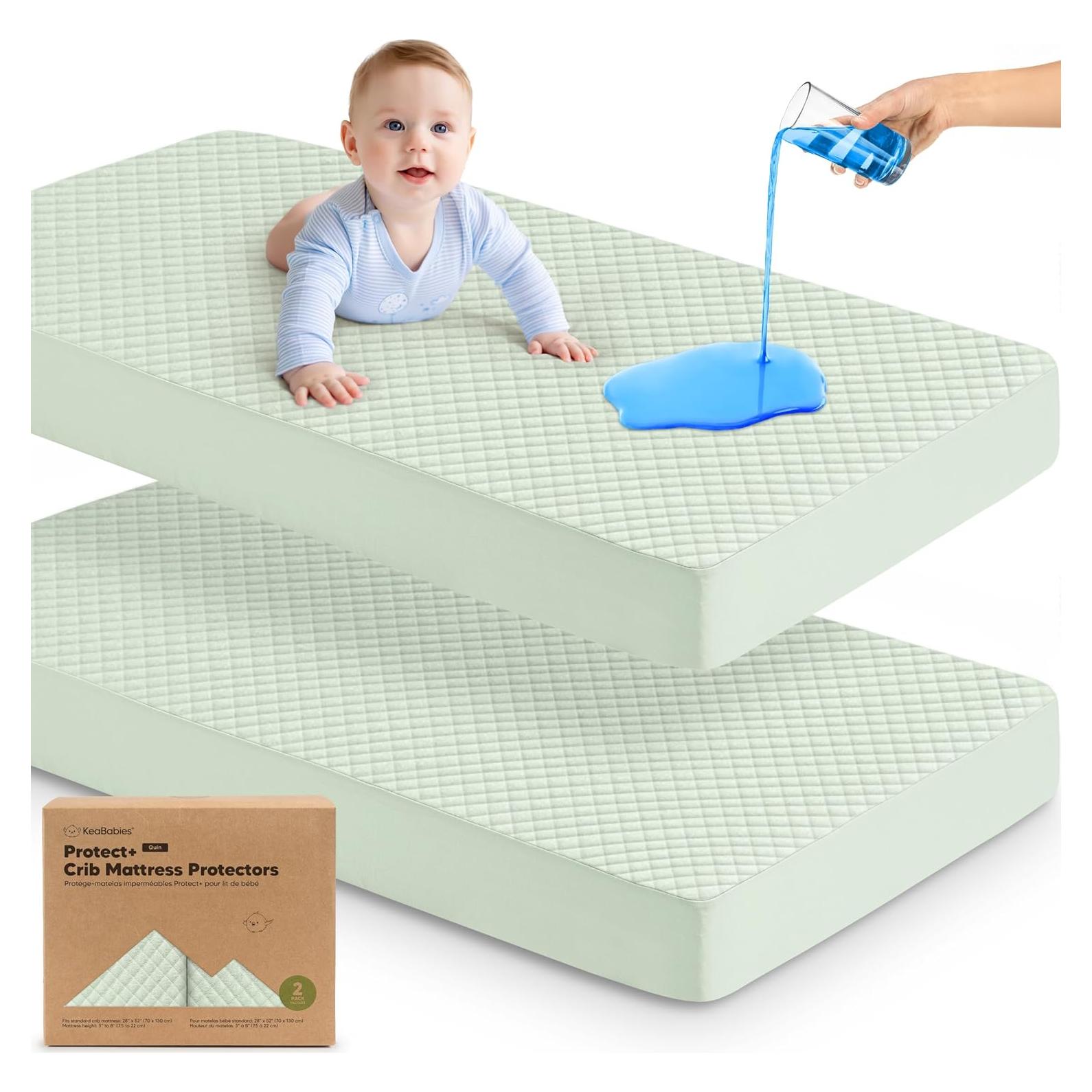 Funda de colchón impermeable para cuna KeaBabies 132x71 cm