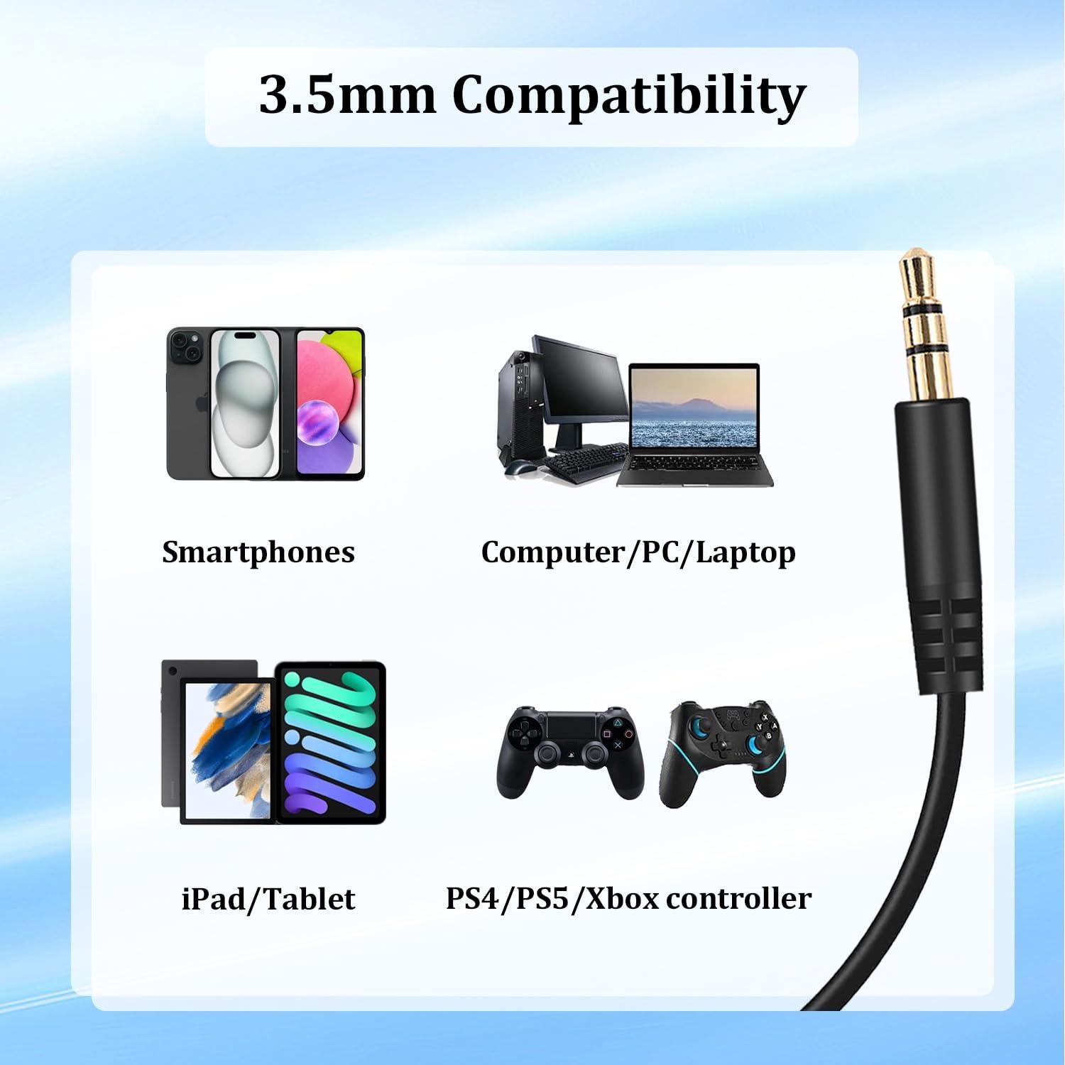 Cable de Audio 3.5mm a 2.5mm Xintronics para Sennheiser 1.52m