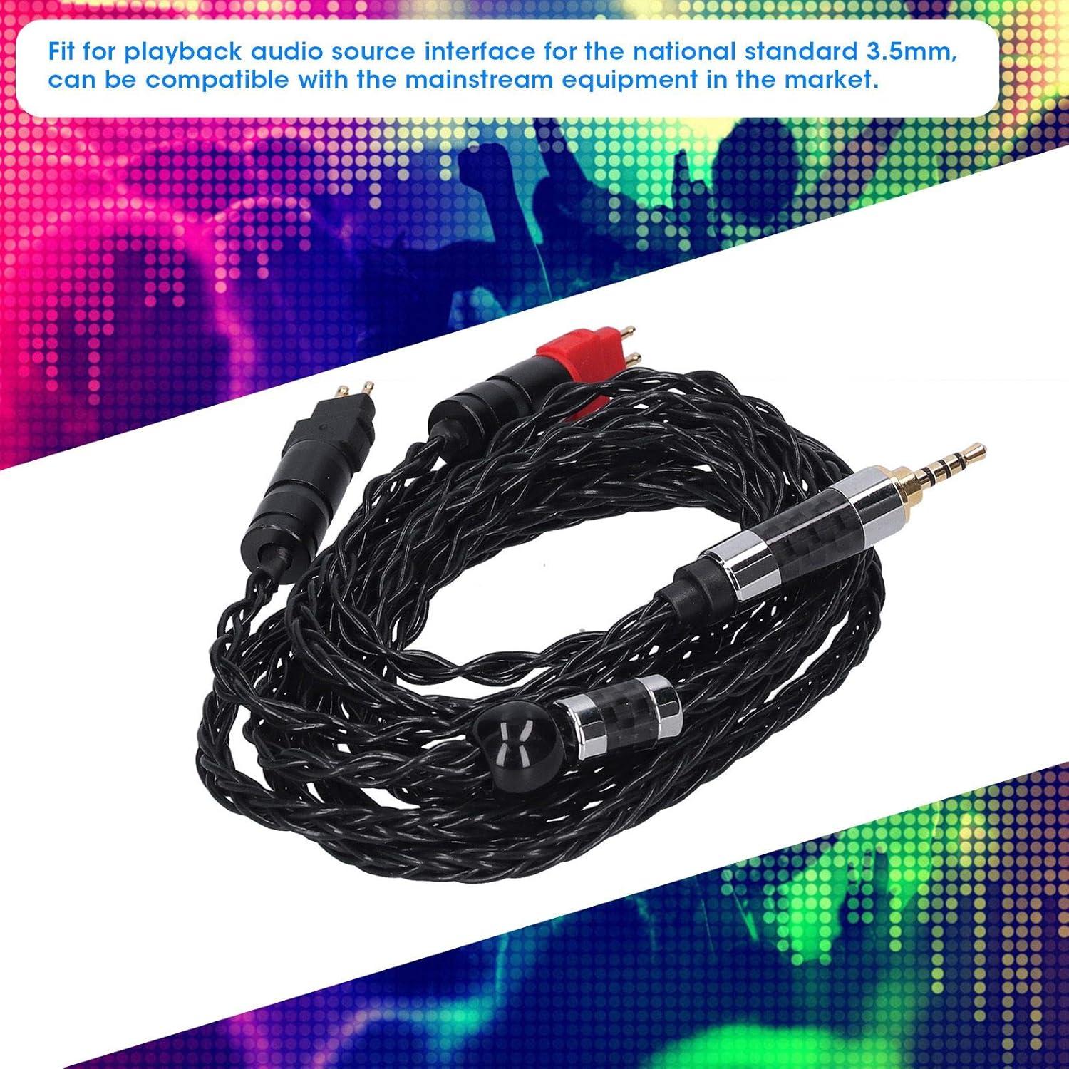 Cable de Audio Balanceado Sanpyl 8 Núcleos Plata 2.5mm para Sennheiser