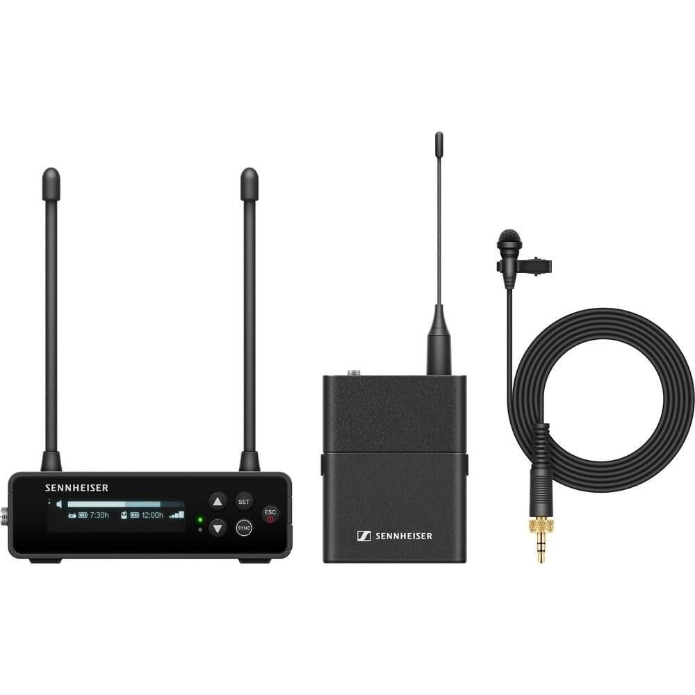 Micrófono Lavalier Inalámbrico Sennheiser EW-DP ME 2 Set con Auriculares y Paraviento