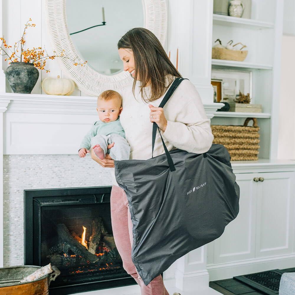 Balanceador Portátil Baby Delight Aura Deluxe - Tweed Charcoal