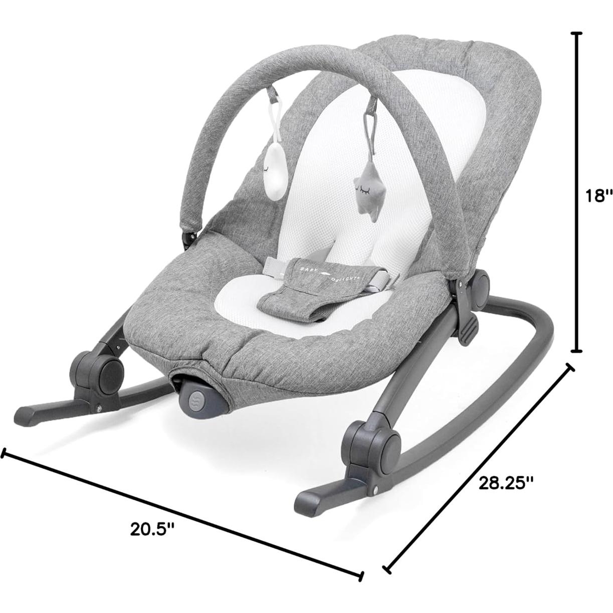 Balanceador Portátil Baby Delight Aura Deluxe - Tweed Charcoal