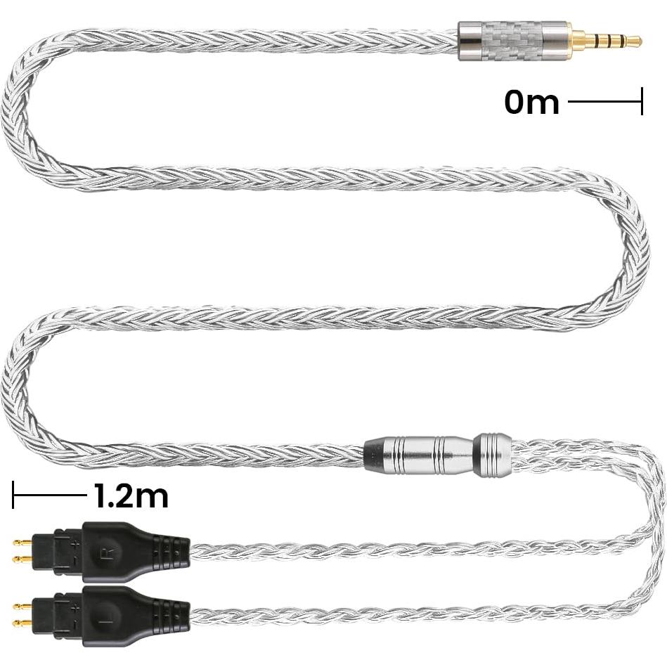 Cable de Reemplazo Sennheiser HD650 1.2m 2.5mm 4 Polos