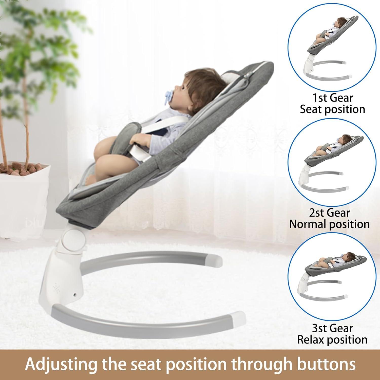 Columpio Eléctrico para Bebés Graco, 5 Velocidades, Control Remoto