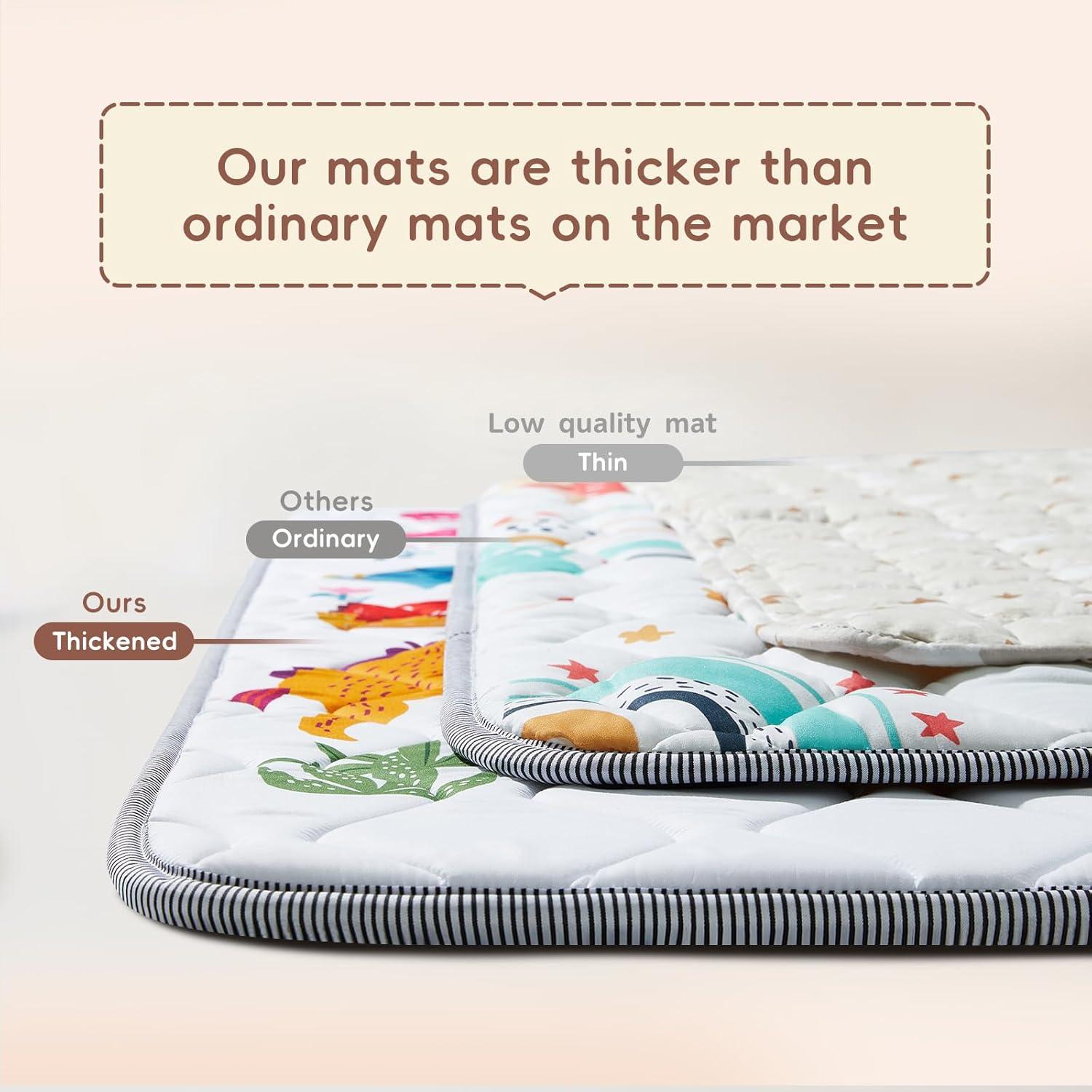 Alfombra de Juego para Bebés TB-LETTER-01 127x127 cm Antideslizante