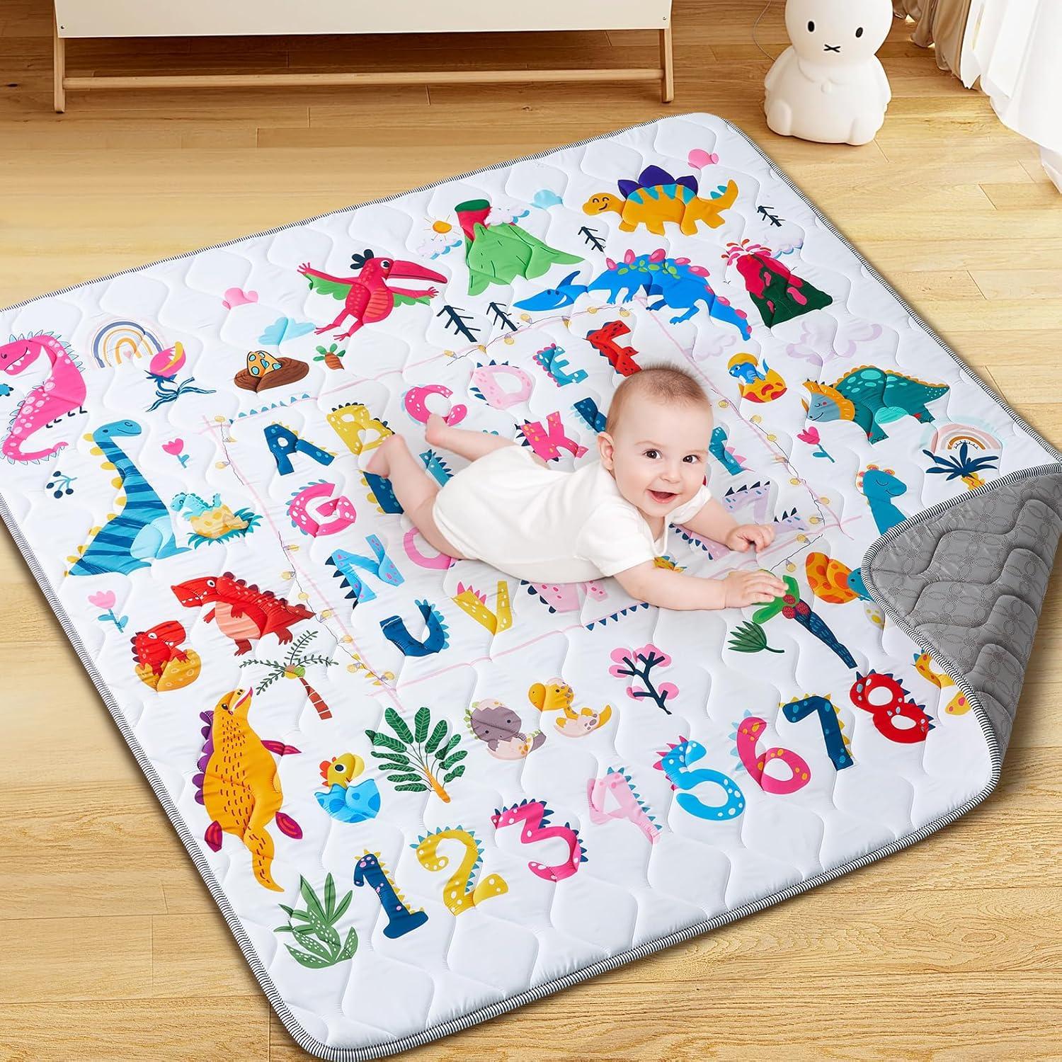 Alfombra de Juego para Bebés TB-LETTER-01 127x127 cm Antideslizante