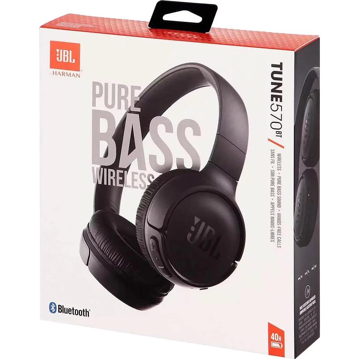 Auriculares Inalámbricos JBL Tune 570BT On-Ear Negro