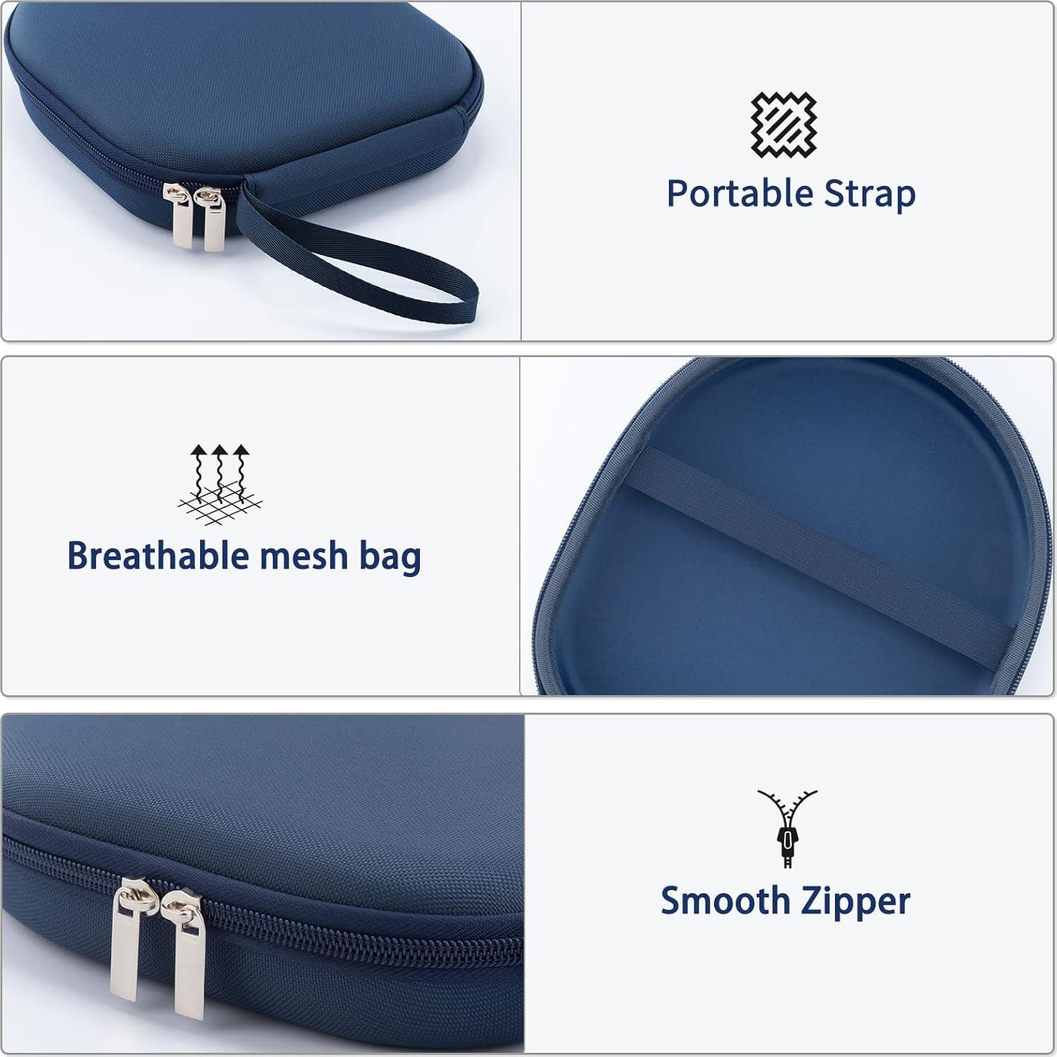 Funda de Viaje TUNYINSH para Auriculares Sony y JBL - Azul