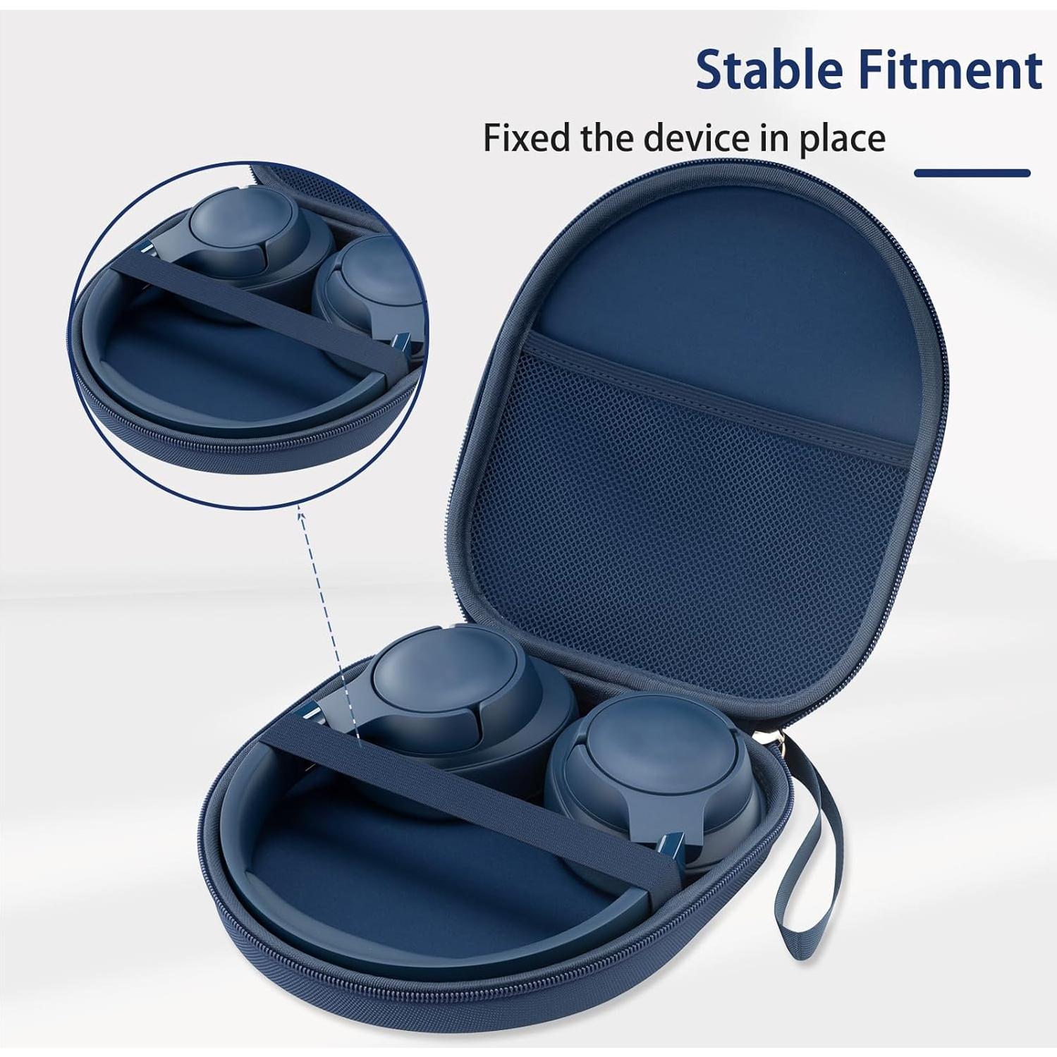 Funda de Viaje TUNYINSH para Auriculares Sony y JBL - Azul