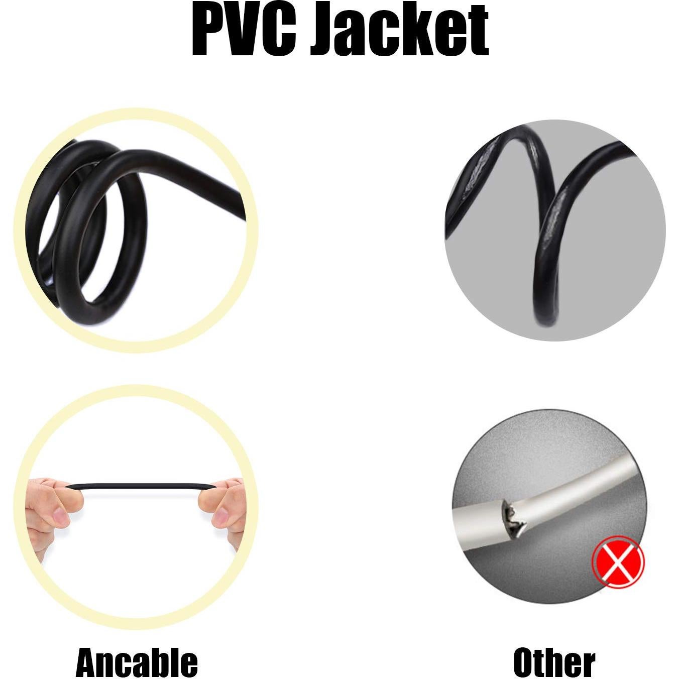 Cable de Carga USB a 2.5mm Ancable para Auriculares JBL