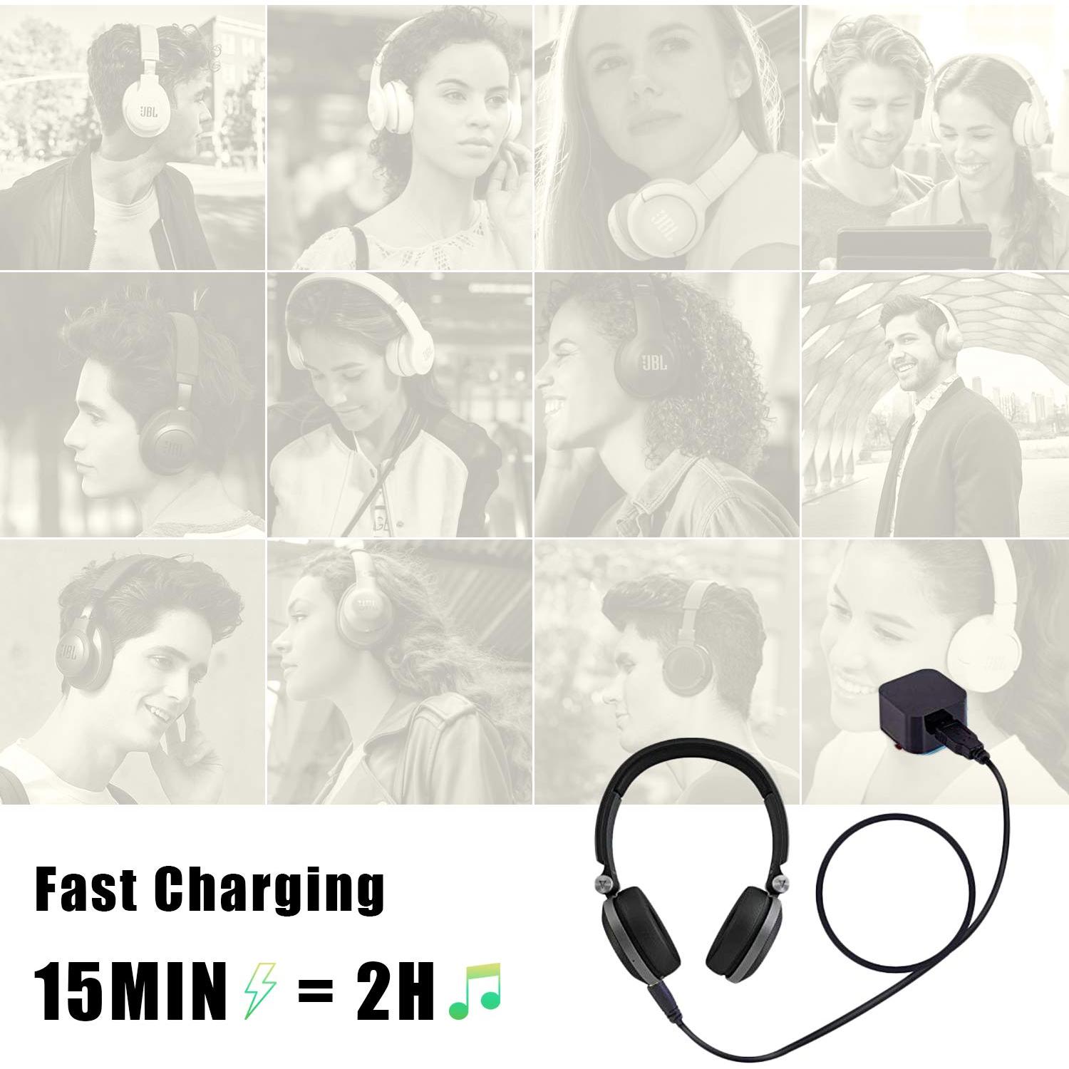 Cable de Carga USB a 2.5mm Ancable para Auriculares JBL