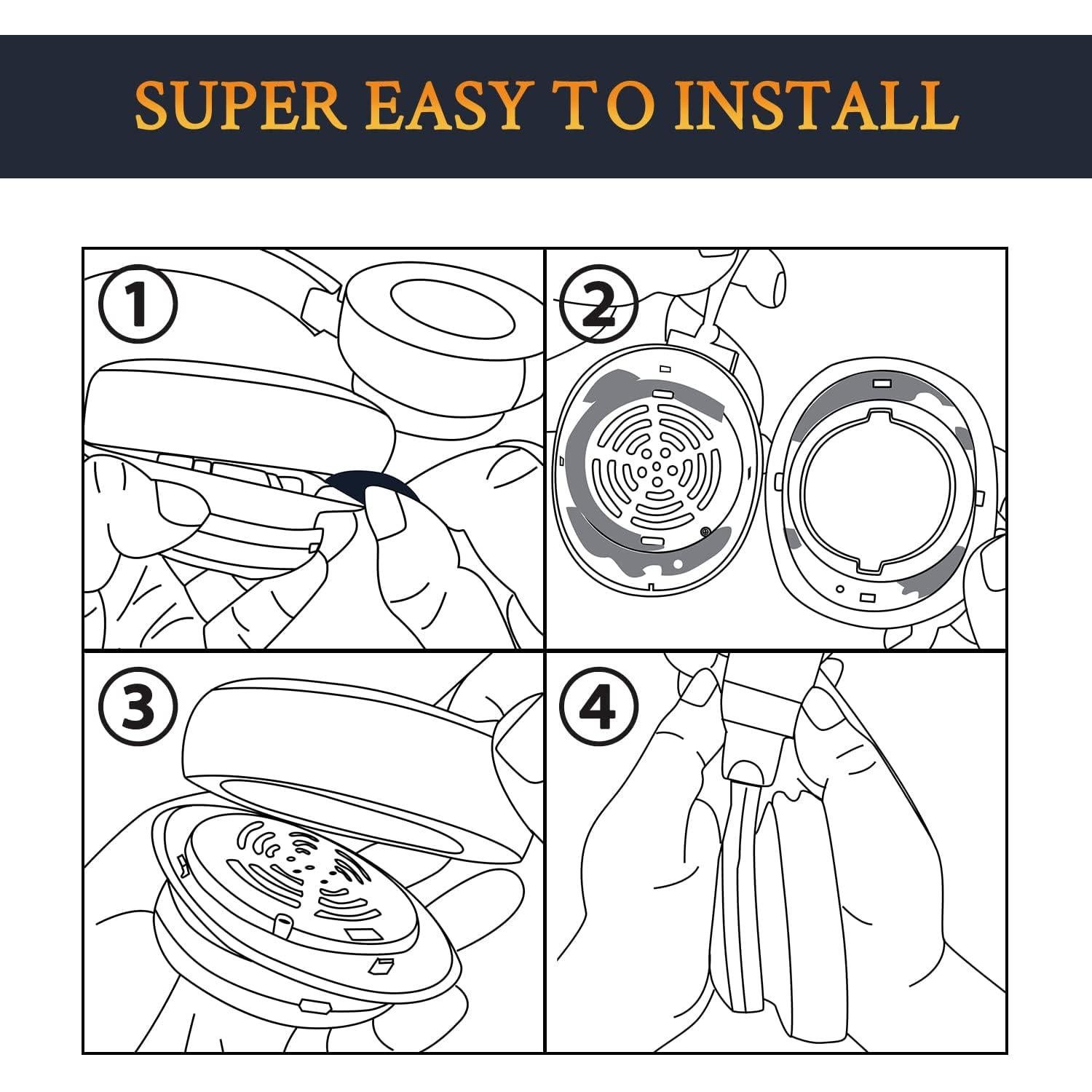 Almohadillas de Repuesto SOULWIT para Auriculares JBL E55BT - Gris