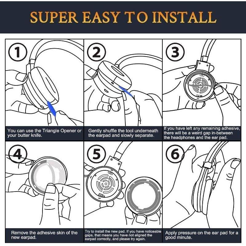 Almohadillas de Reemplazo SOULWIT para Auriculares JBL E35 E45 E45BT