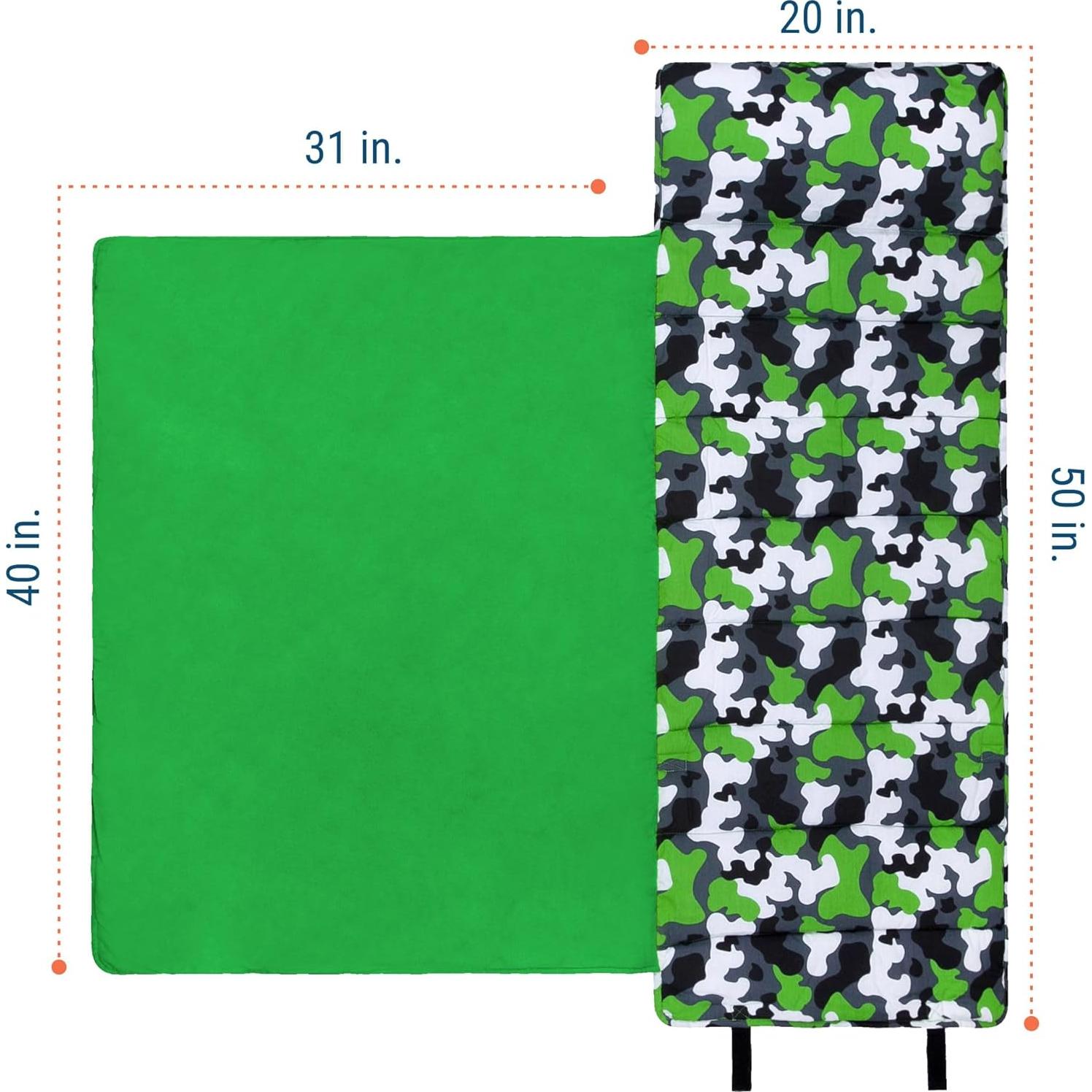 Cojín para Dormir Wildkin Kids - Camo Verde 127x51 cm