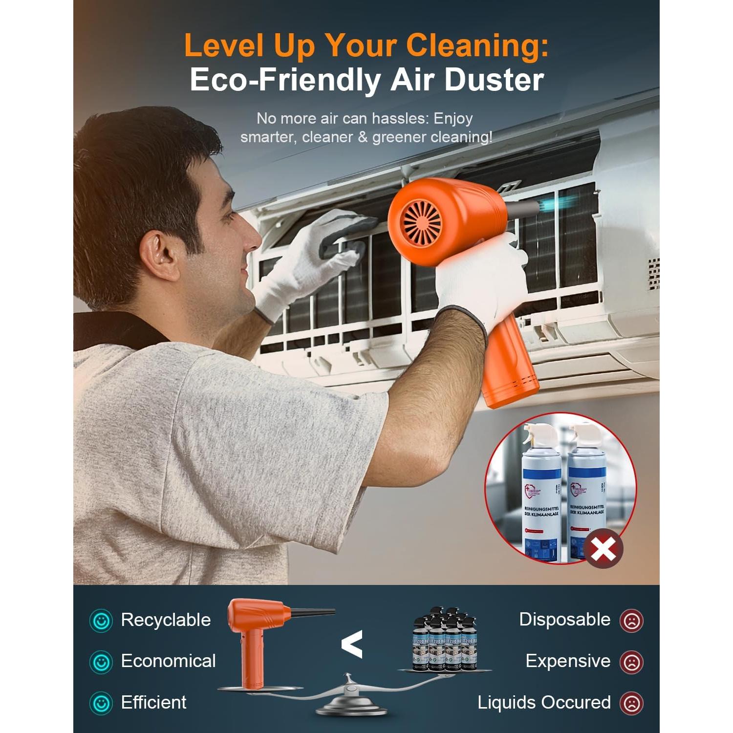 Soplador de Aire Comprimido BANKKY G711-016 9000mAh 120000 RPM