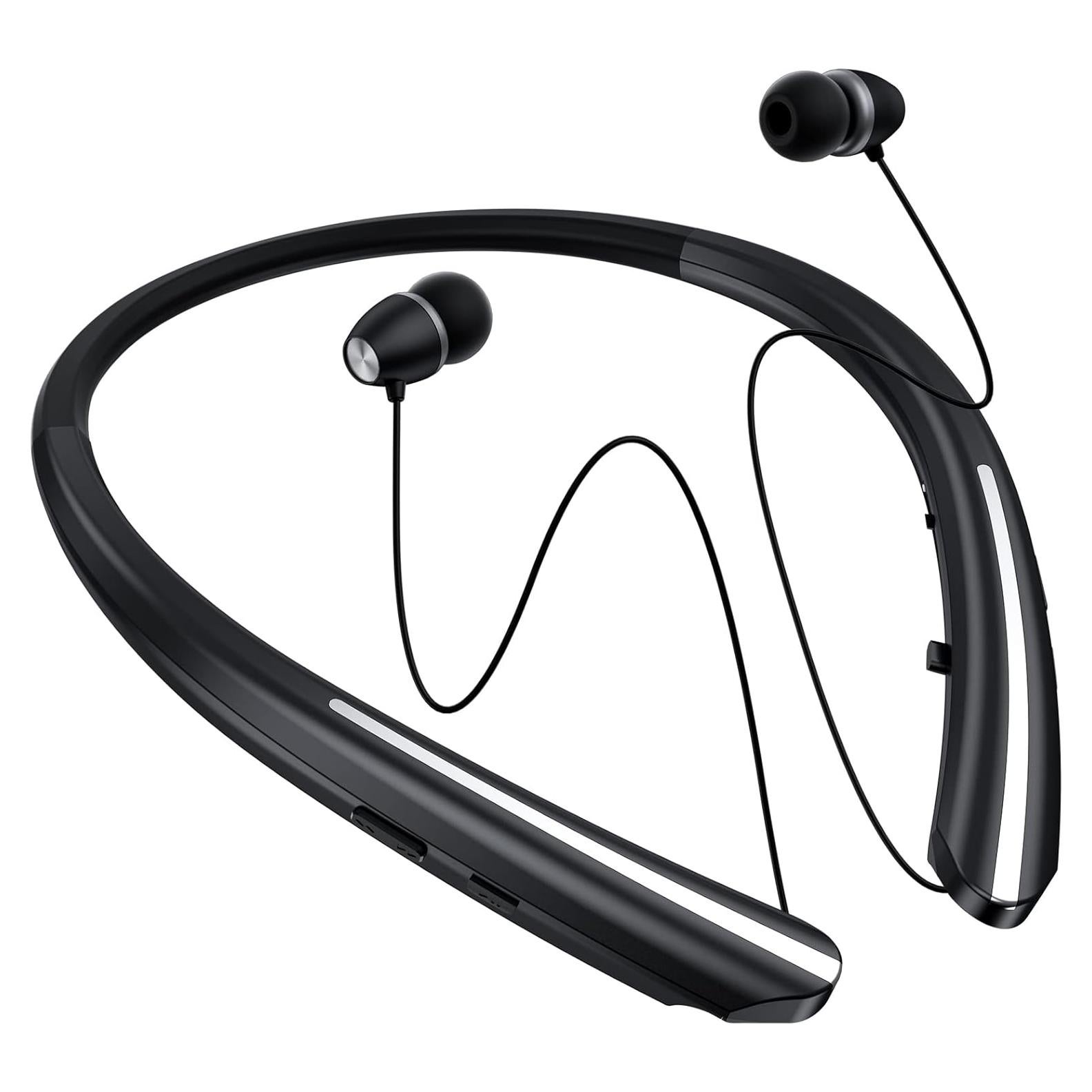 Auriculares Bluetooth APPINESSEY Retráctiles 20H Negro