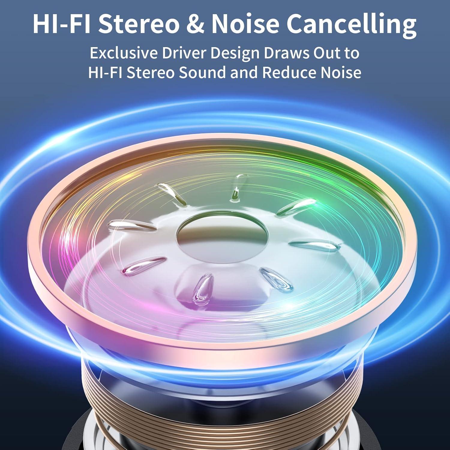 Auriculares Bluetooth APPINESSEY Retráctiles 20H Negro