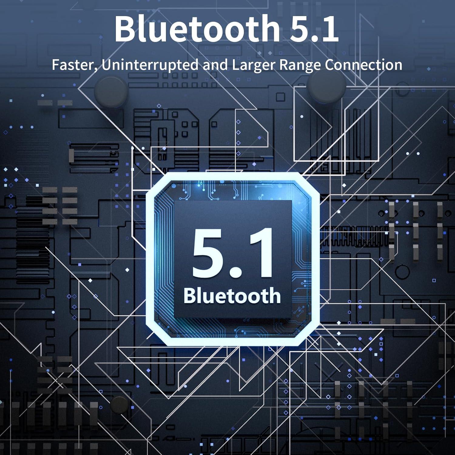 Auriculares Bluetooth APPINESSEY Retráctiles 20H Negro