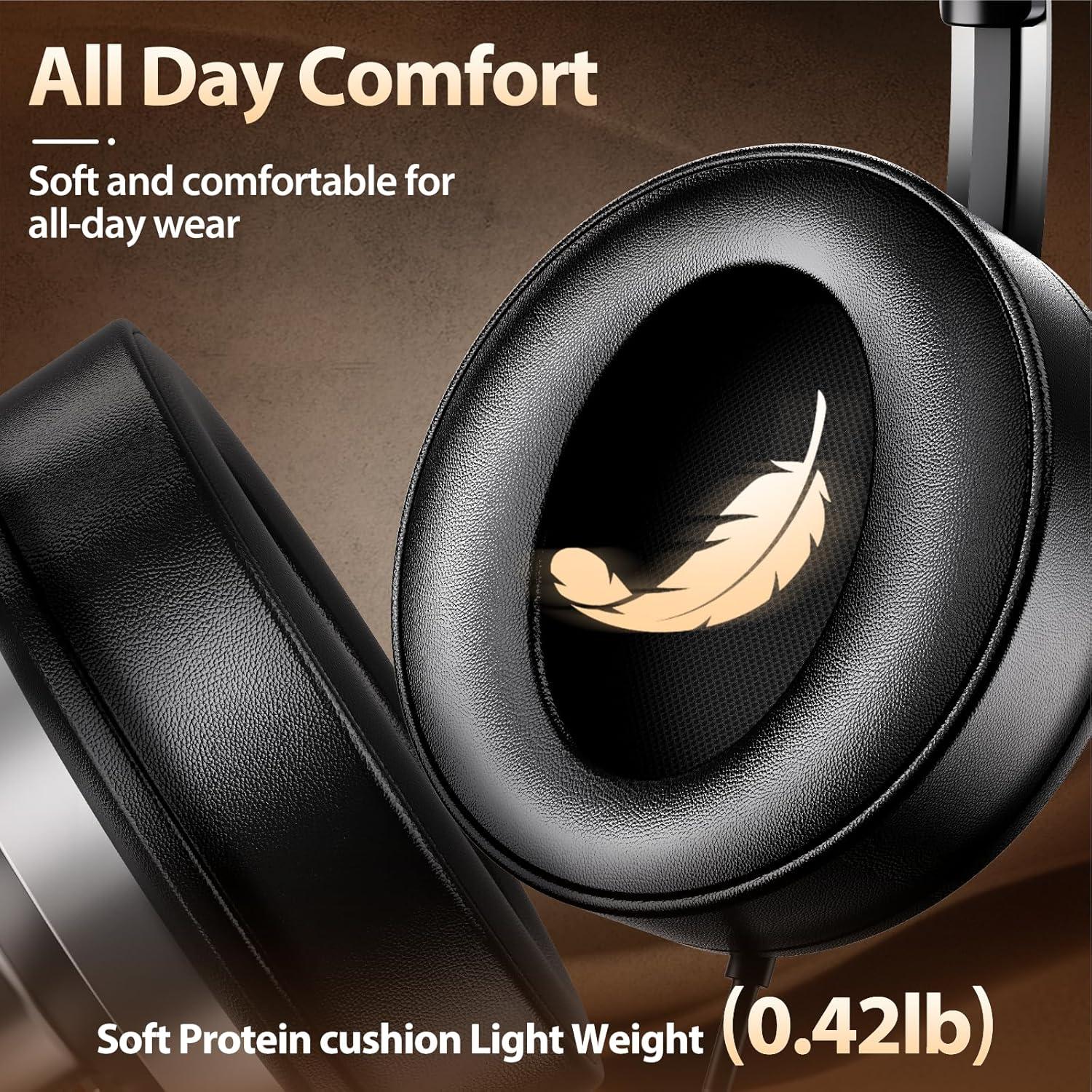 Auriculares USB-C INFURTURE con sonido premium y almohadillas cómodas