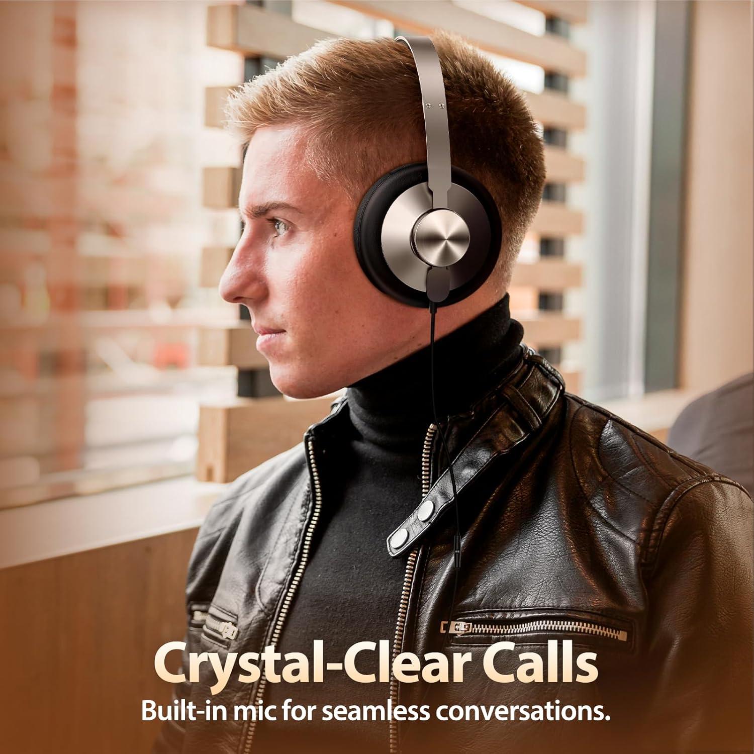 Auriculares USB-C INFURTURE con sonido premium y almohadillas cómodas