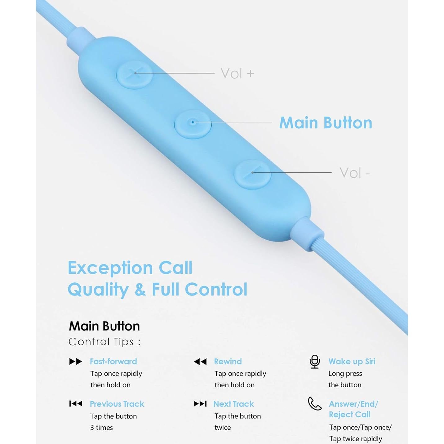 Auriculares Lightning PALOVUE NeoFlow Color Azul MFi