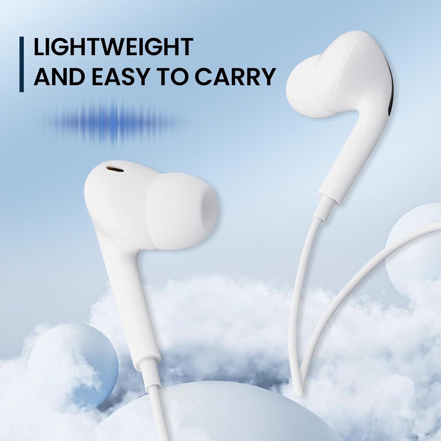 Auriculares Intrauditivos con Cable AWINEY 2 Paquetes iPhone